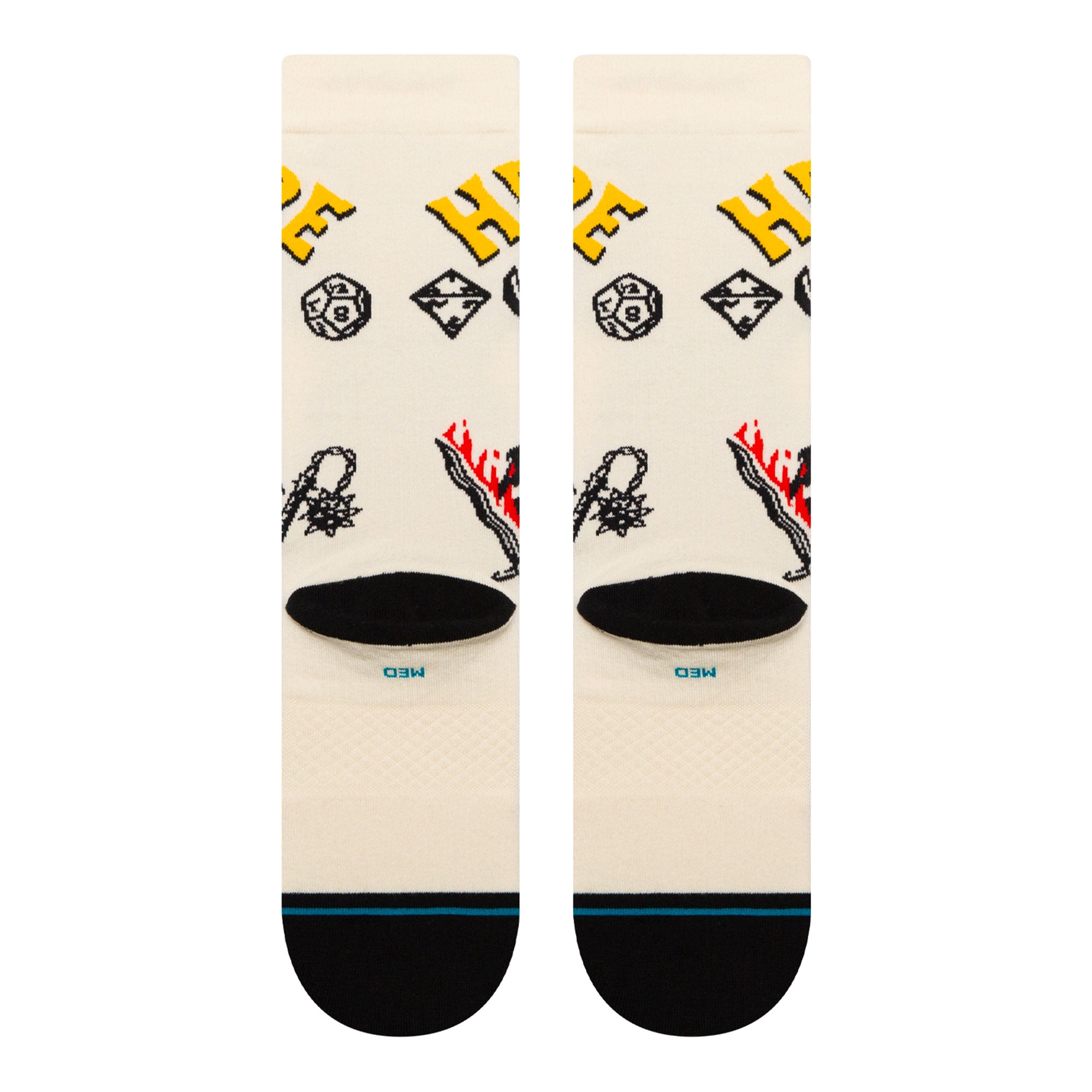Stance Hellfire Socks Vintage White Socks Material | Overkill