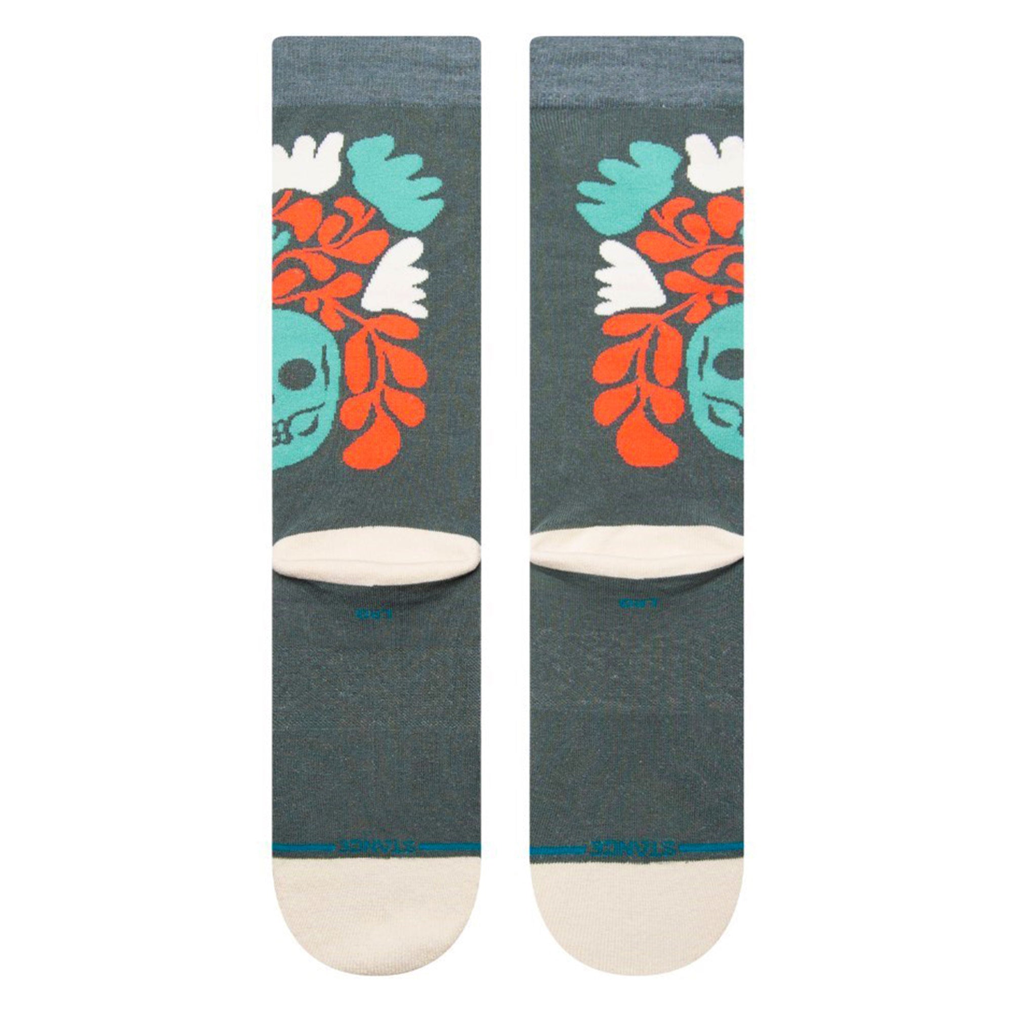 Stance Skelly Nelly Socks Teal Socks Material | Overkill