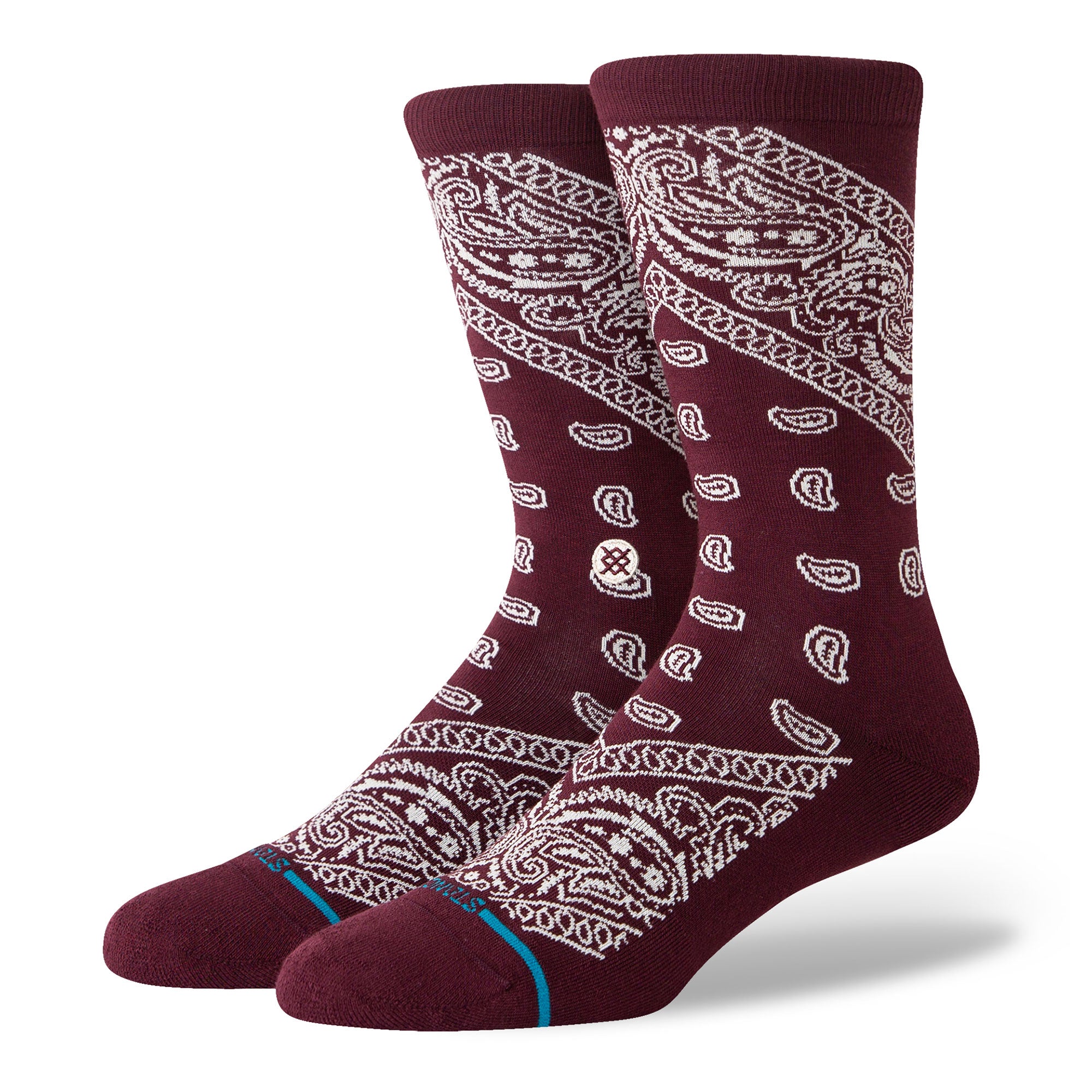 Stance Barrio Crew Socks Wine Socks A545C24BAR-WIN | Overkill