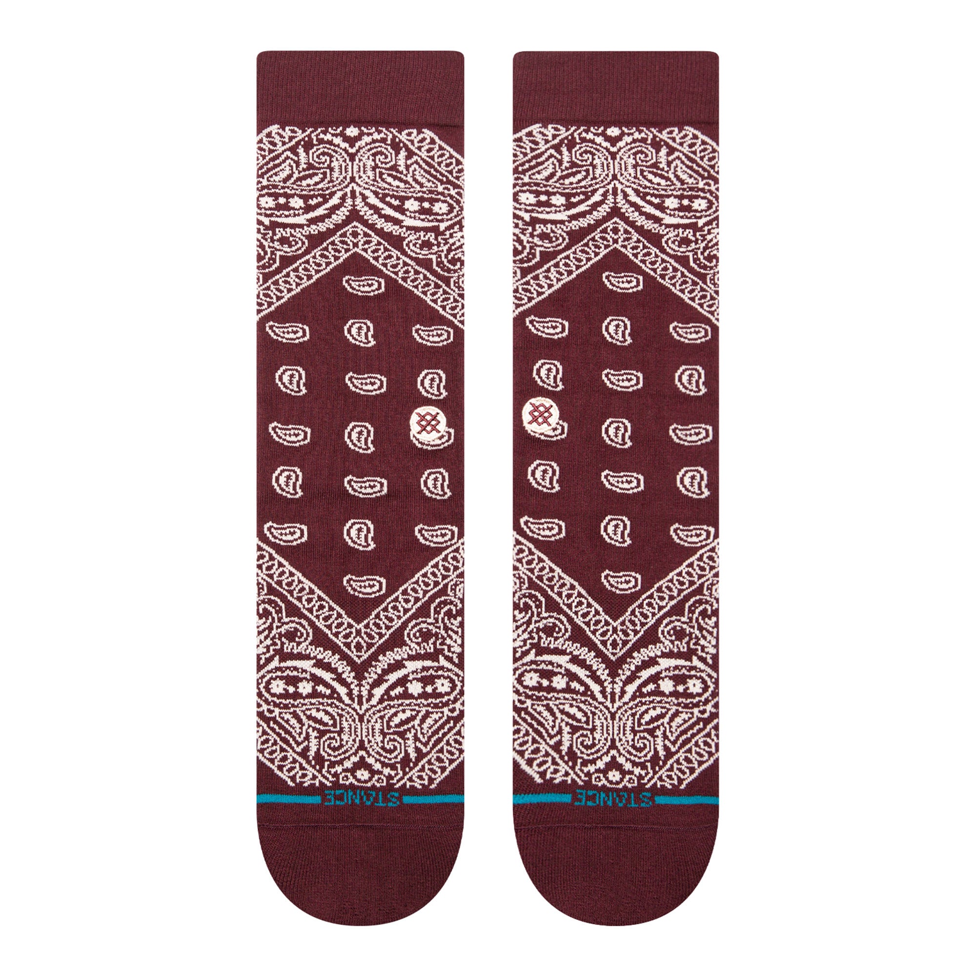 Stance Barrio Crew Socks Wine Socks Close-up | Overkill