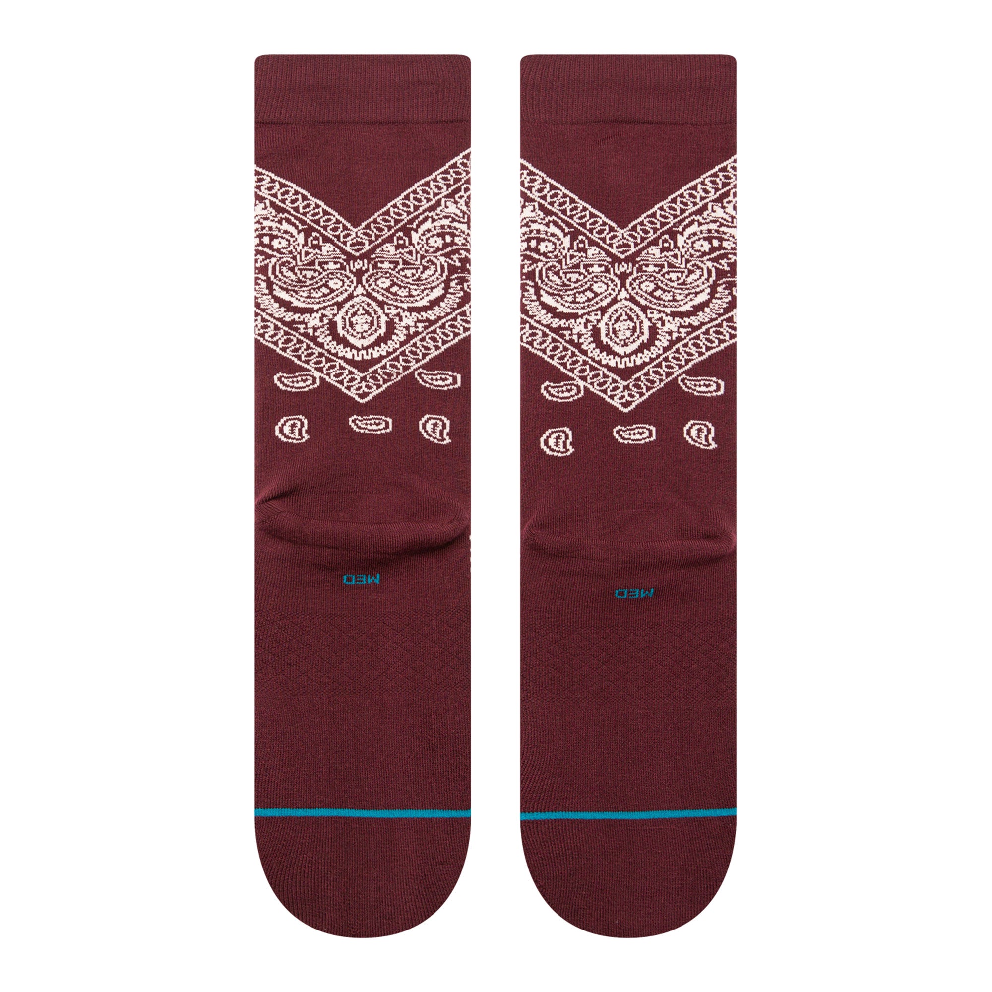 Stance Barrio Crew Socks Wine Socks Material | Overkill