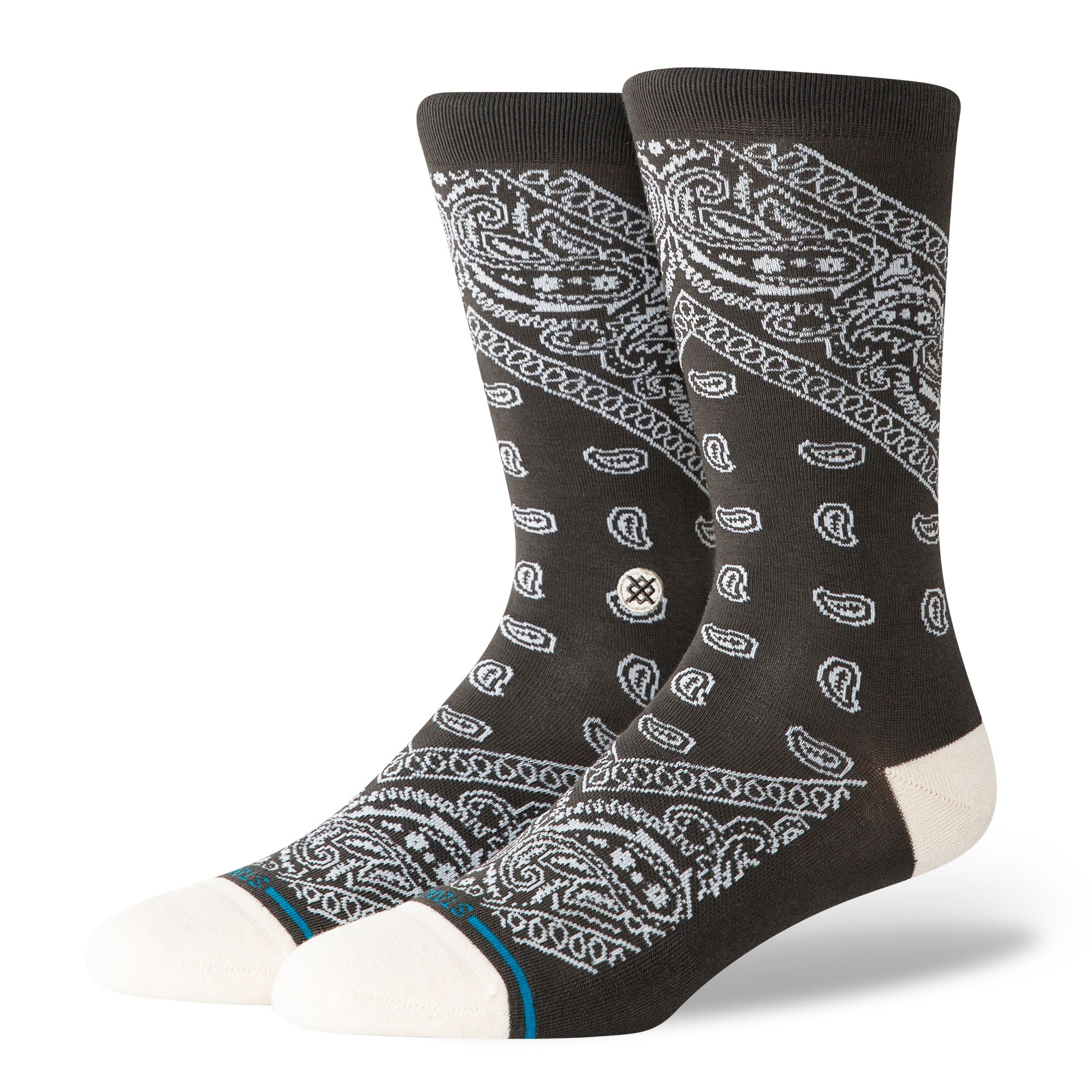 Stance Barrio Crew Socks Washed Black Socks A545C24BAR-WSB | Overkill