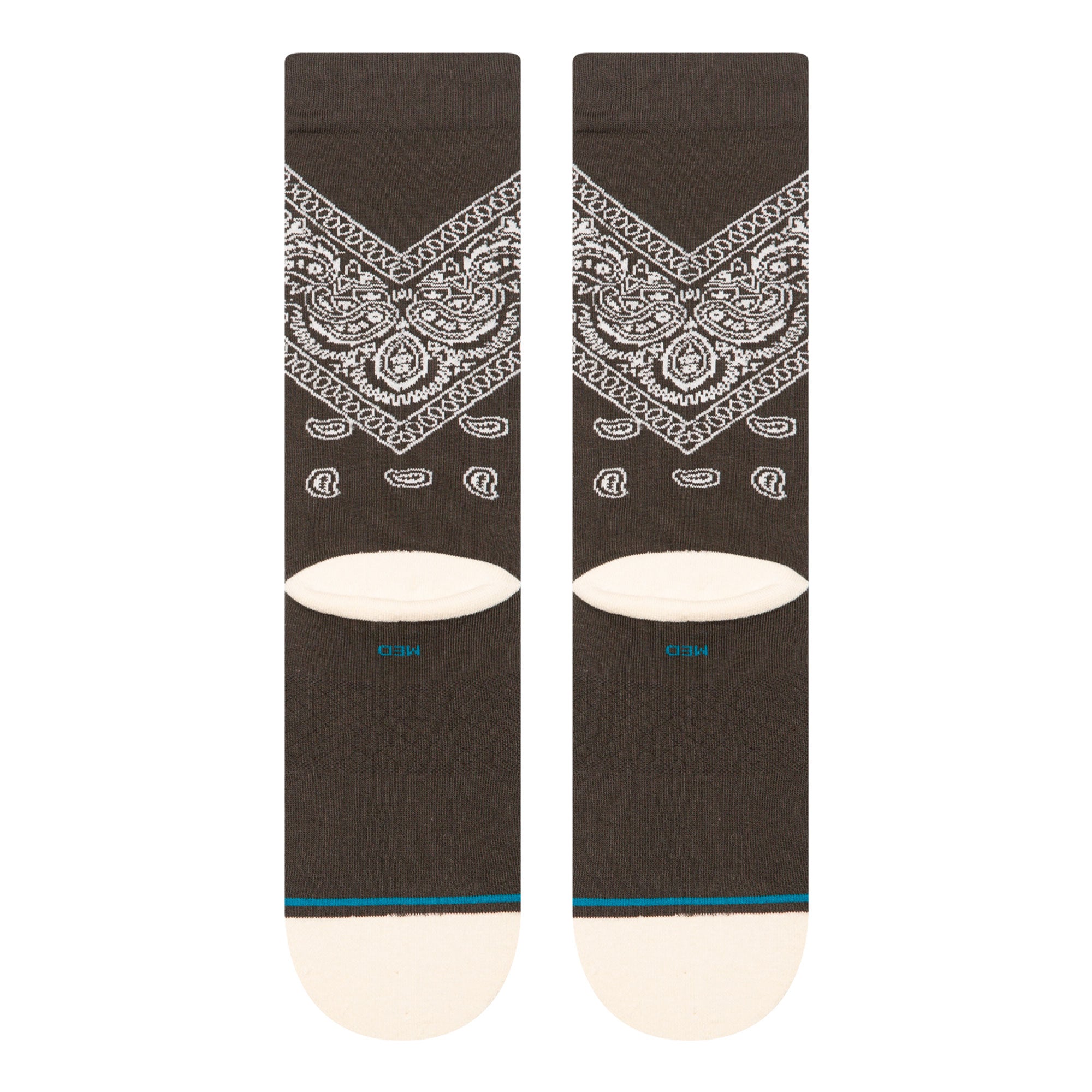 Stance Barrio Crew Socks Washed Black Socks Material | Overkill