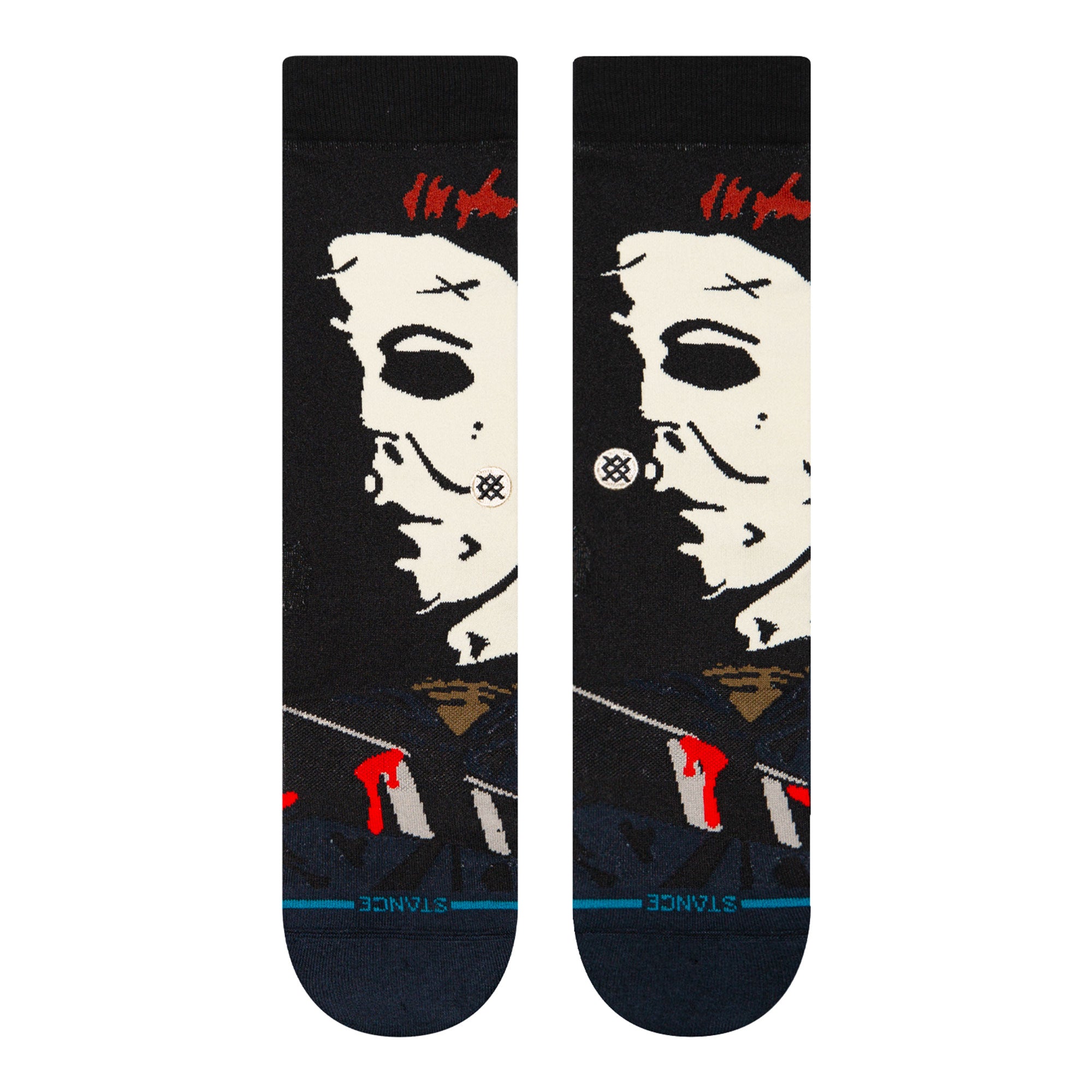 Stance Michael Myers Crew Socks Navy Socks Close-up | Overkill