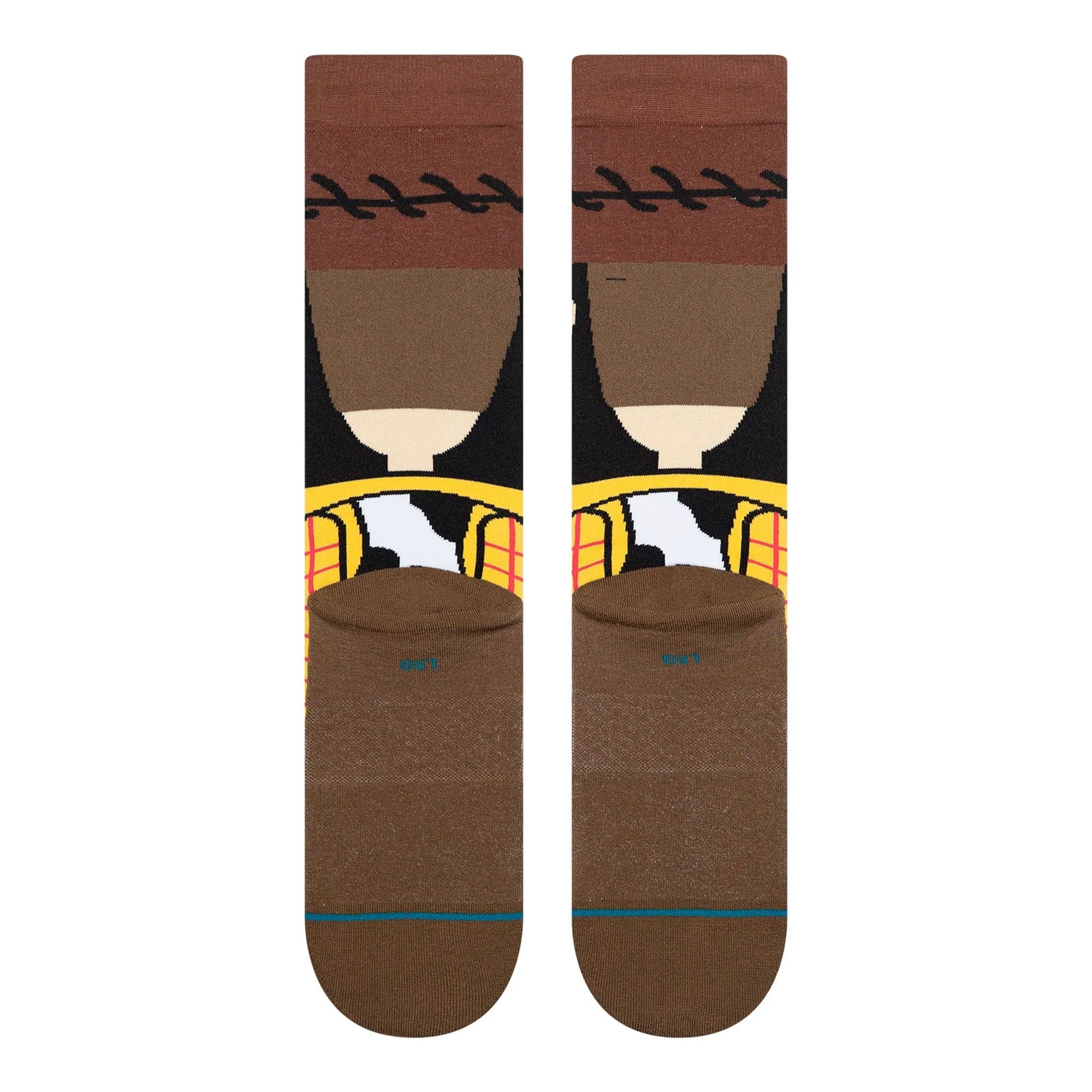 Stance Woody Crew Socks Brown Socks A545C26WOO-BRN Close-up | Overkill