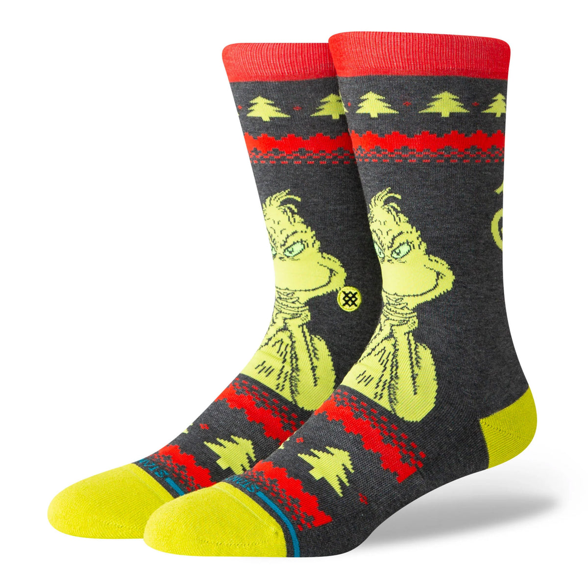 Stance Grinch Sweater Crew Socks Black Socks A545D26GRI-BLK | Overkill