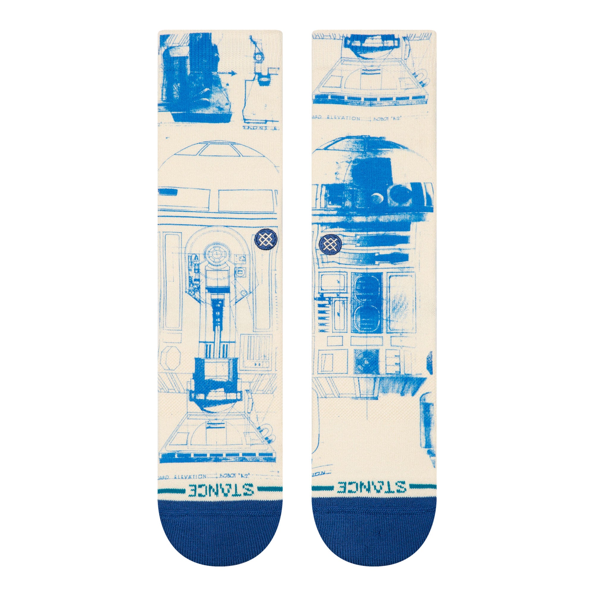Stance R2 D2 SW Crew Socks Canvas Socks Close-up | Overkill