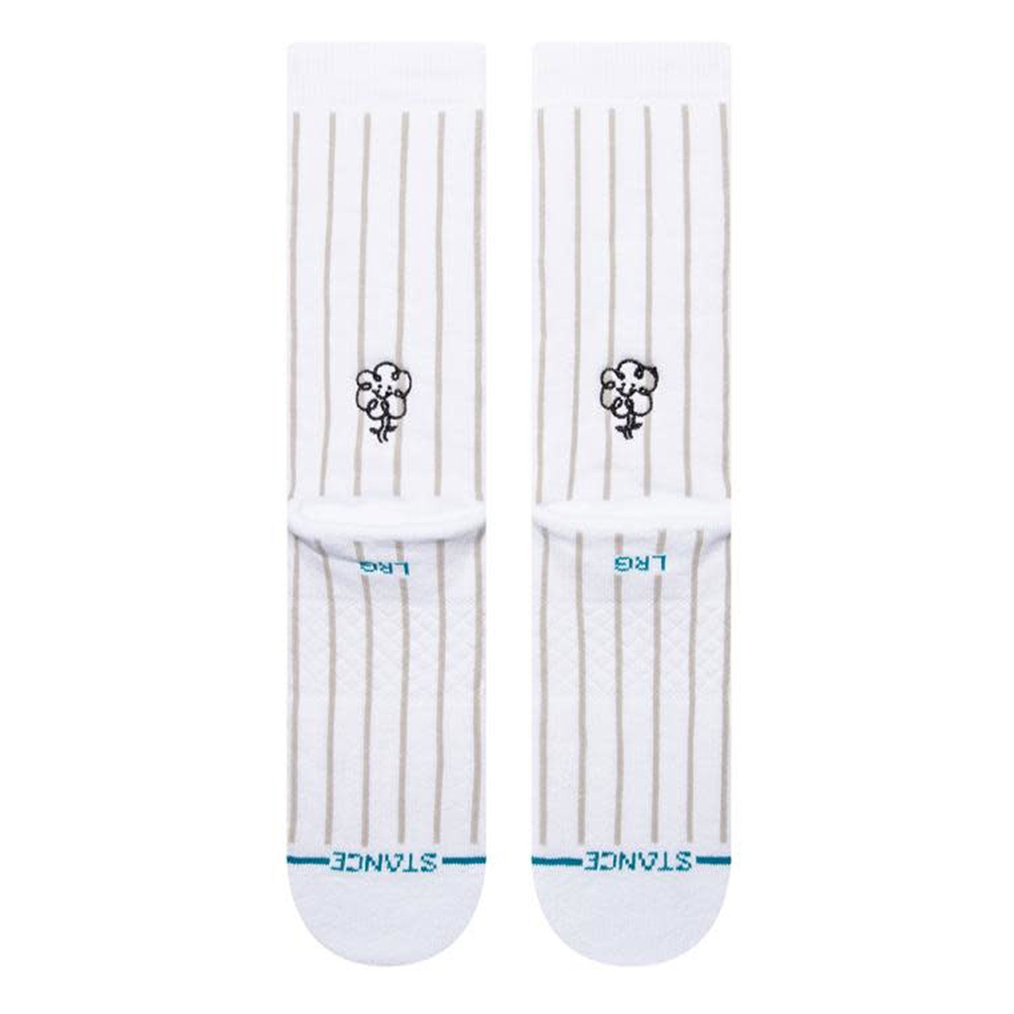 Stance Love Your Mind Socks White Socks Close-up | Overkill