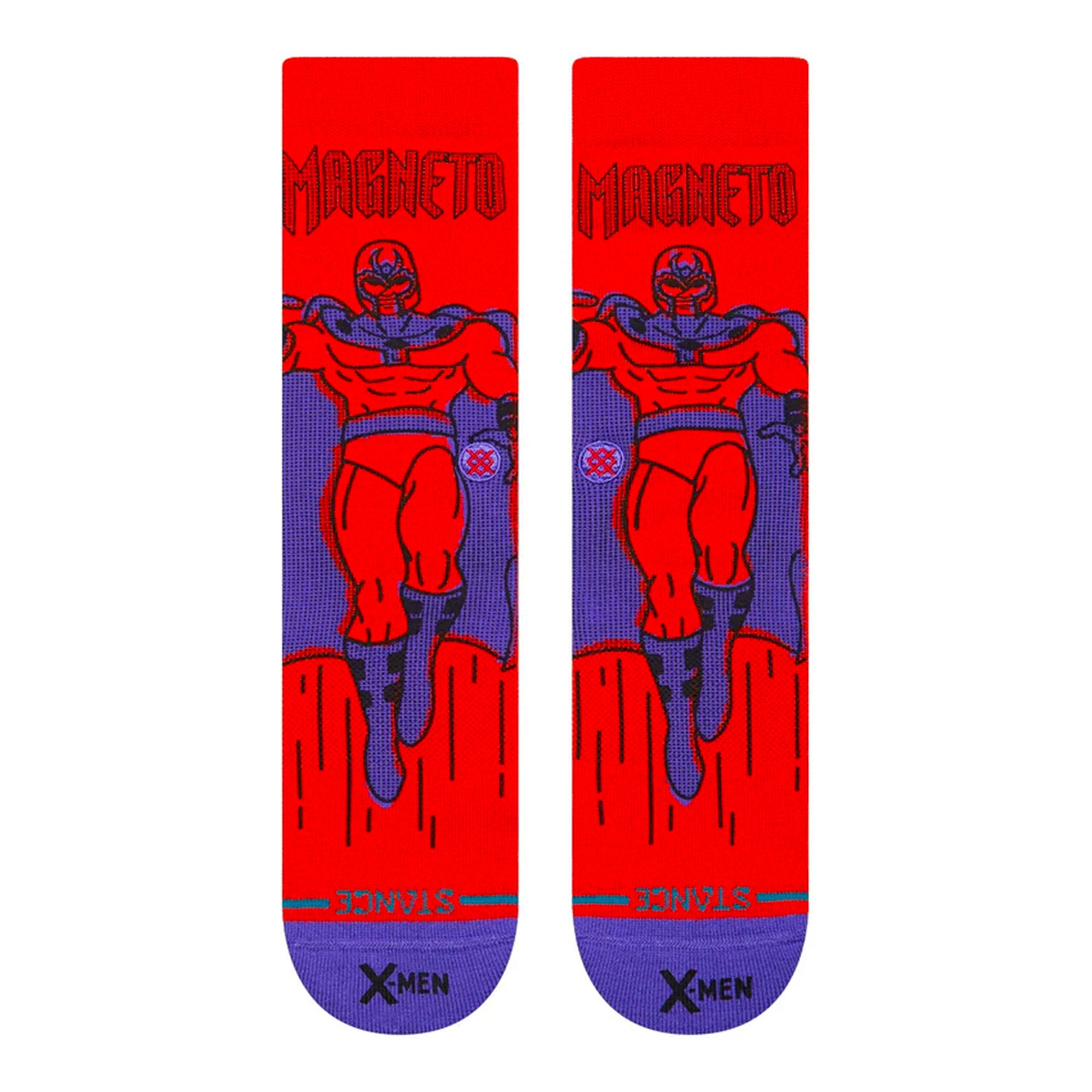 Stance Magneto Crew Socks Red Socks A555C25MAG-RED Close-up | Overkill