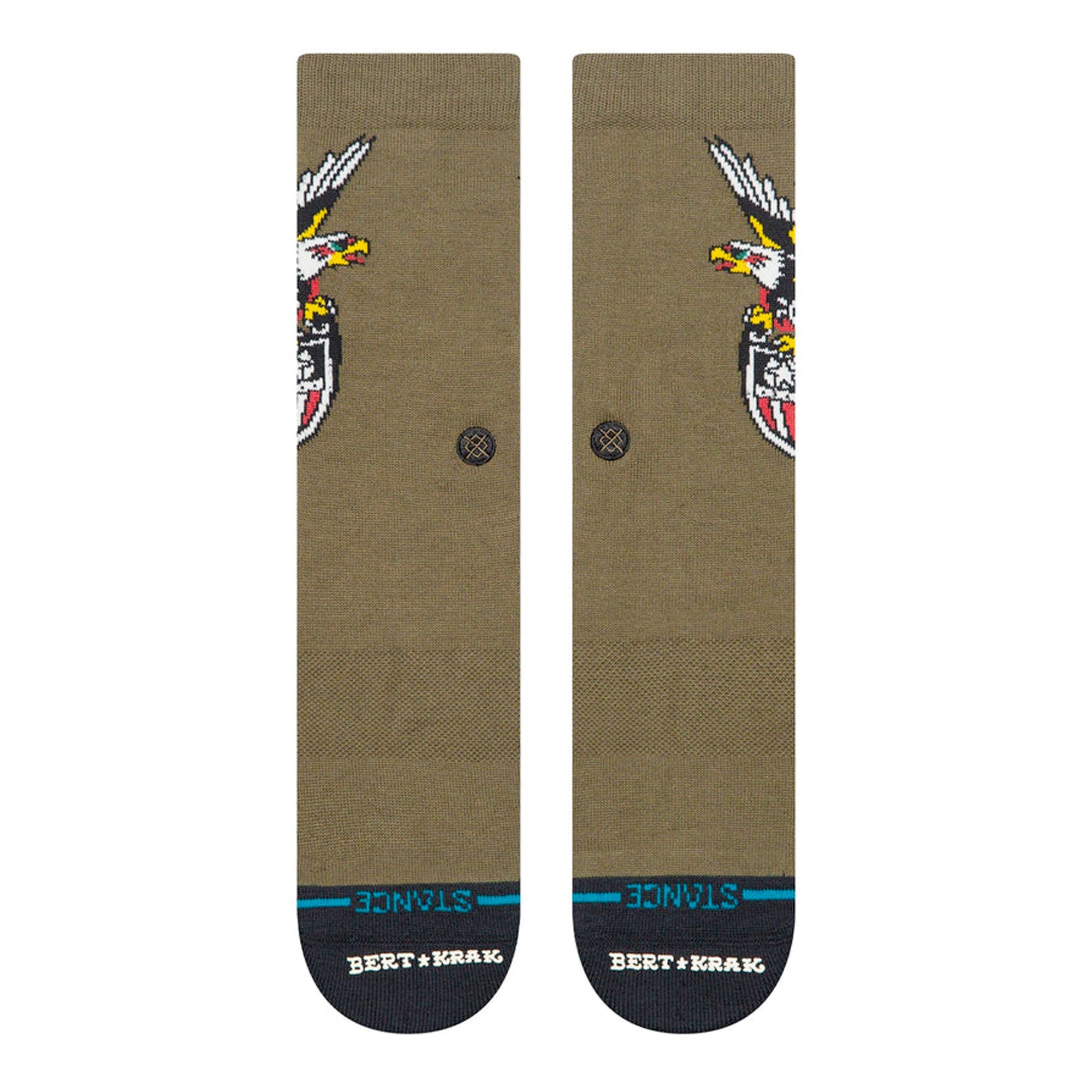 Stance The Eagle Crew Socks Military Green Socks A555C25THE-MGN Detailfoto | Overkill