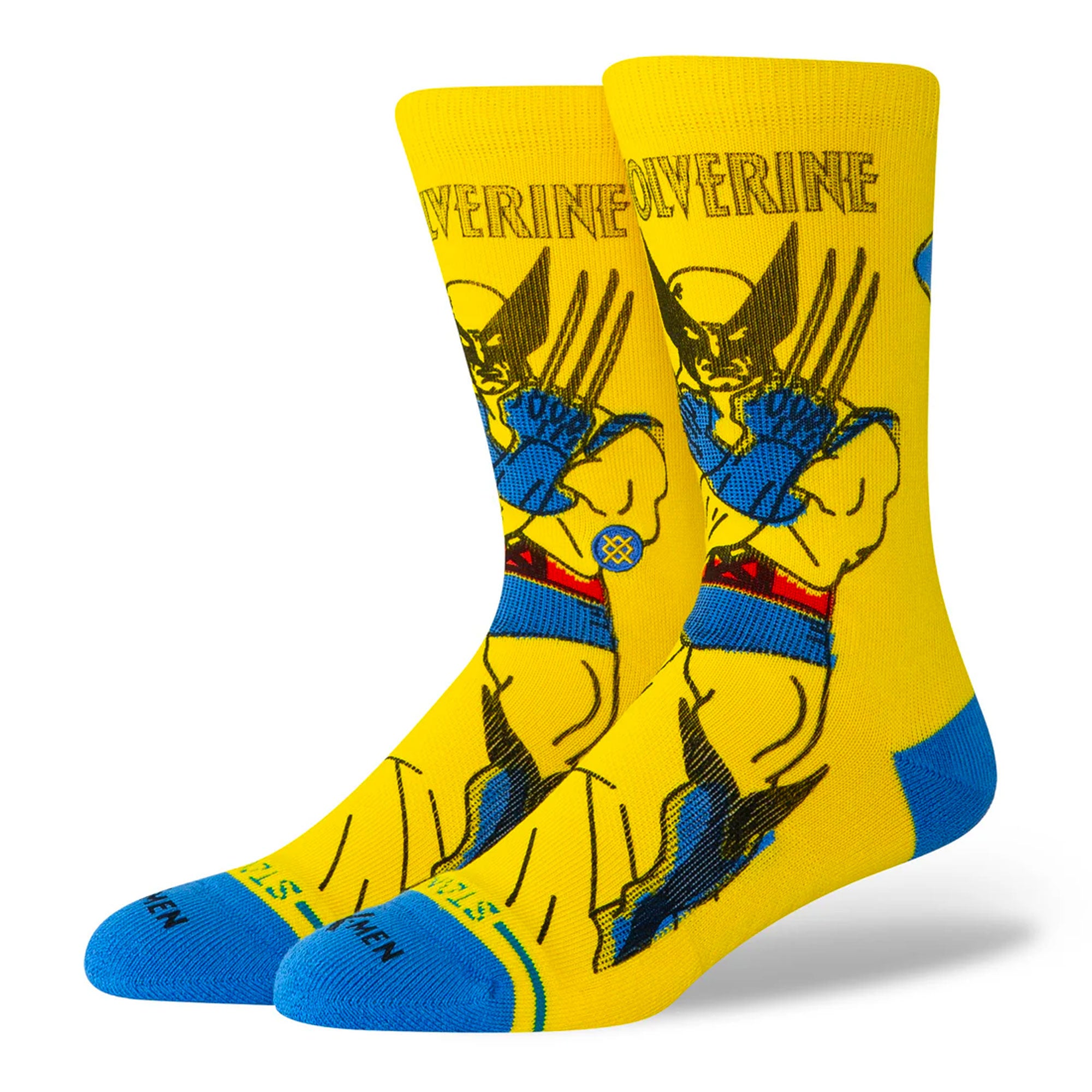 Stance Wolverine Crew Socks Yellow Socks A555C25WOL-YEL | Overkill