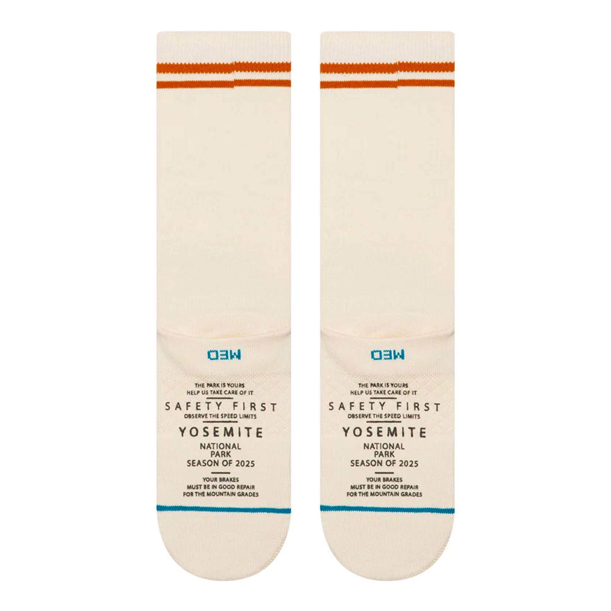Stance Yosemite NP Crew Socks Canvas Socks A555C25YOS-CVS Close-up | Overkill