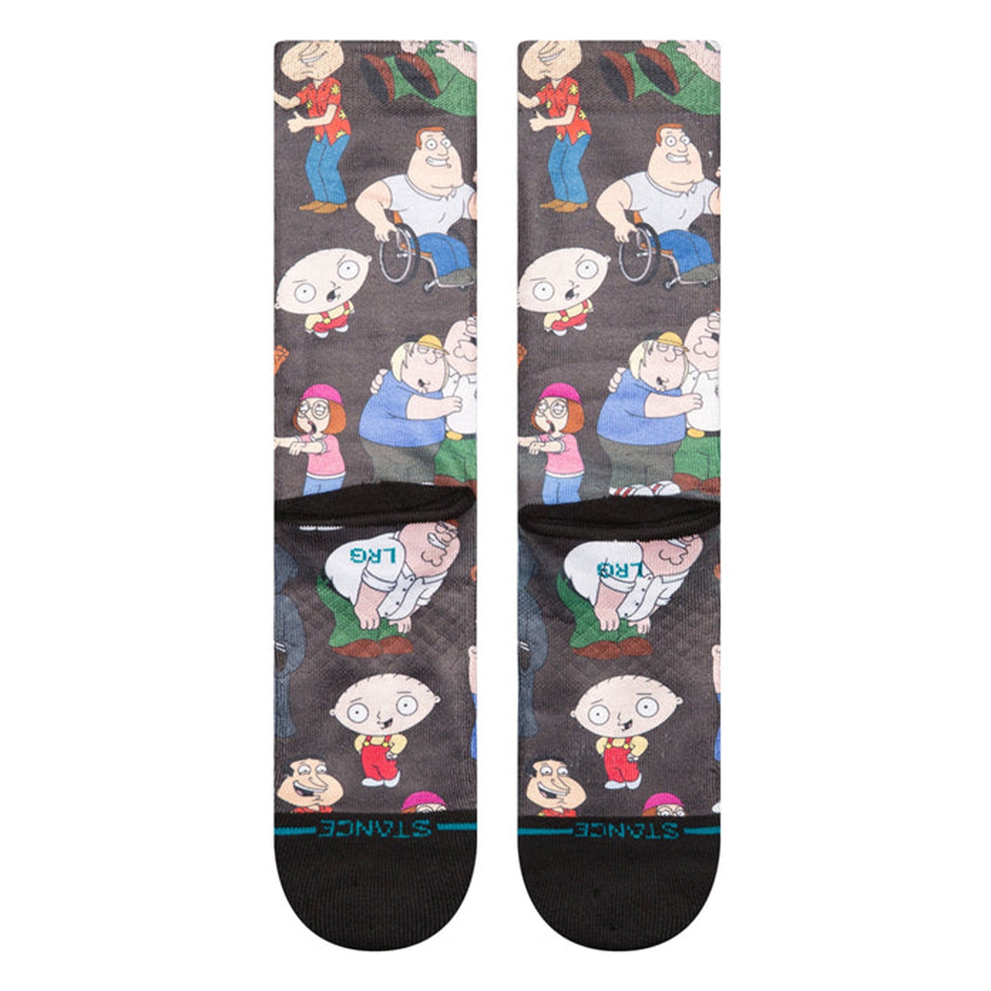 Stance Family Guy Socks Black Socks Close-up | Overkill