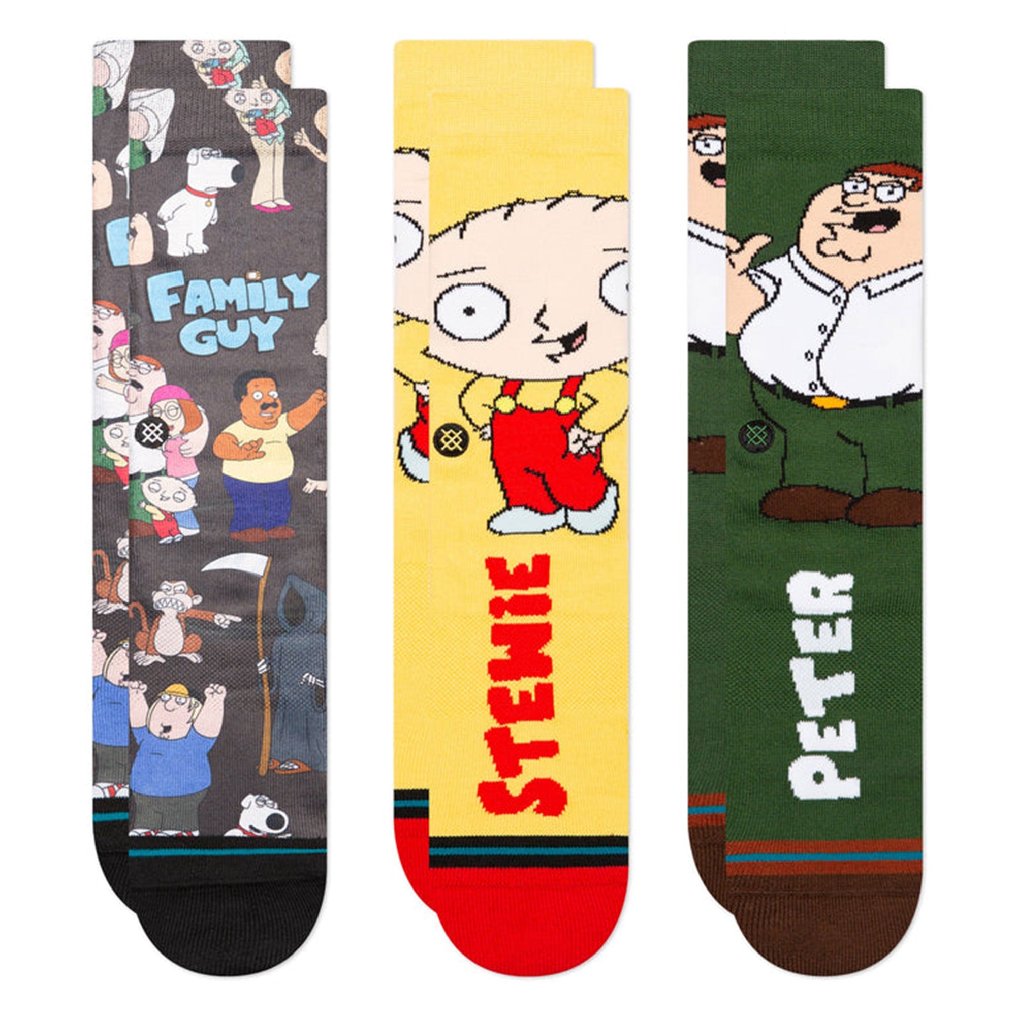 Stance Family Values 3 Pack Multi Socks A555D23FVP-MUL | Overkill
