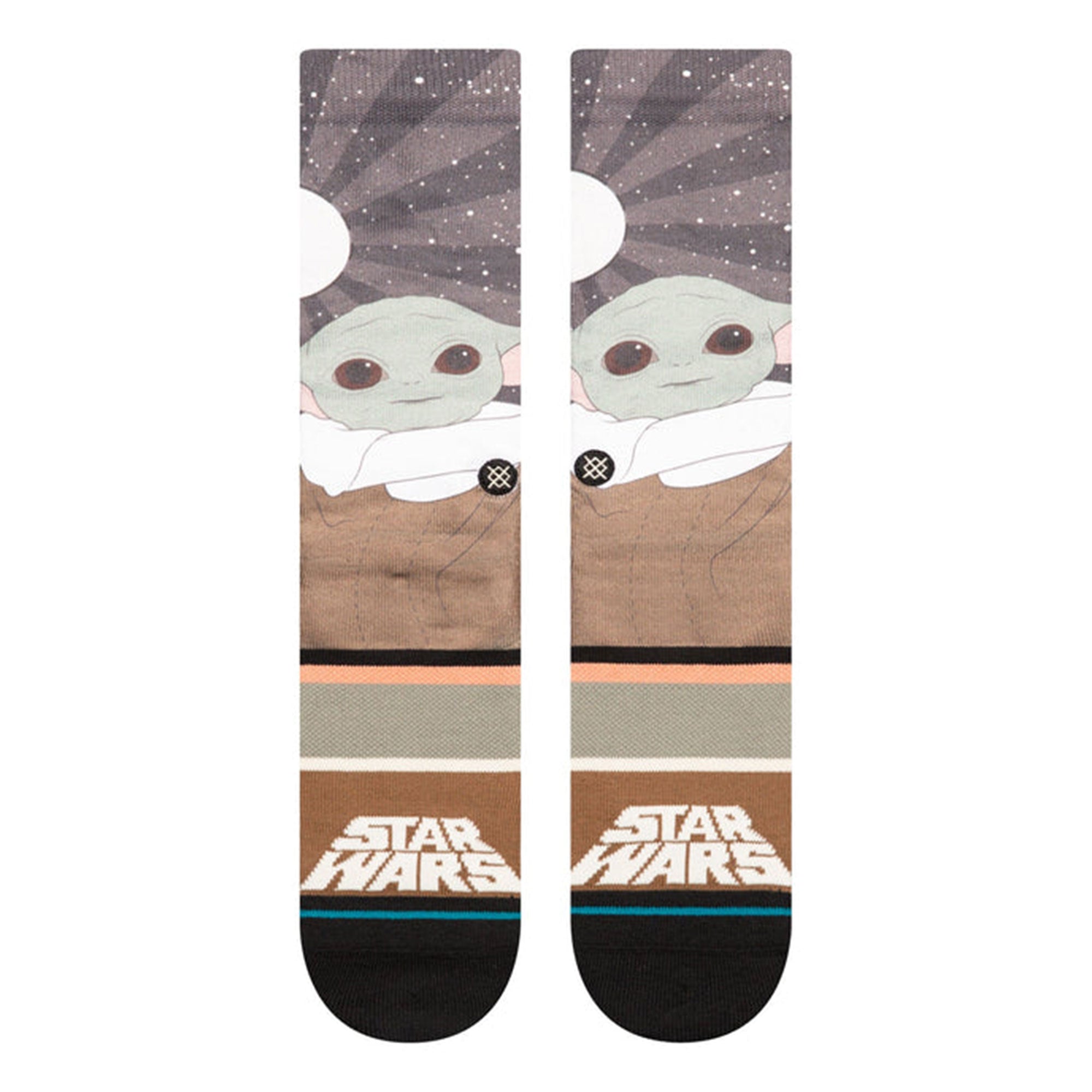 Stance Grogu By Jaz Socks Splatter Grey Socks Material | Overkill