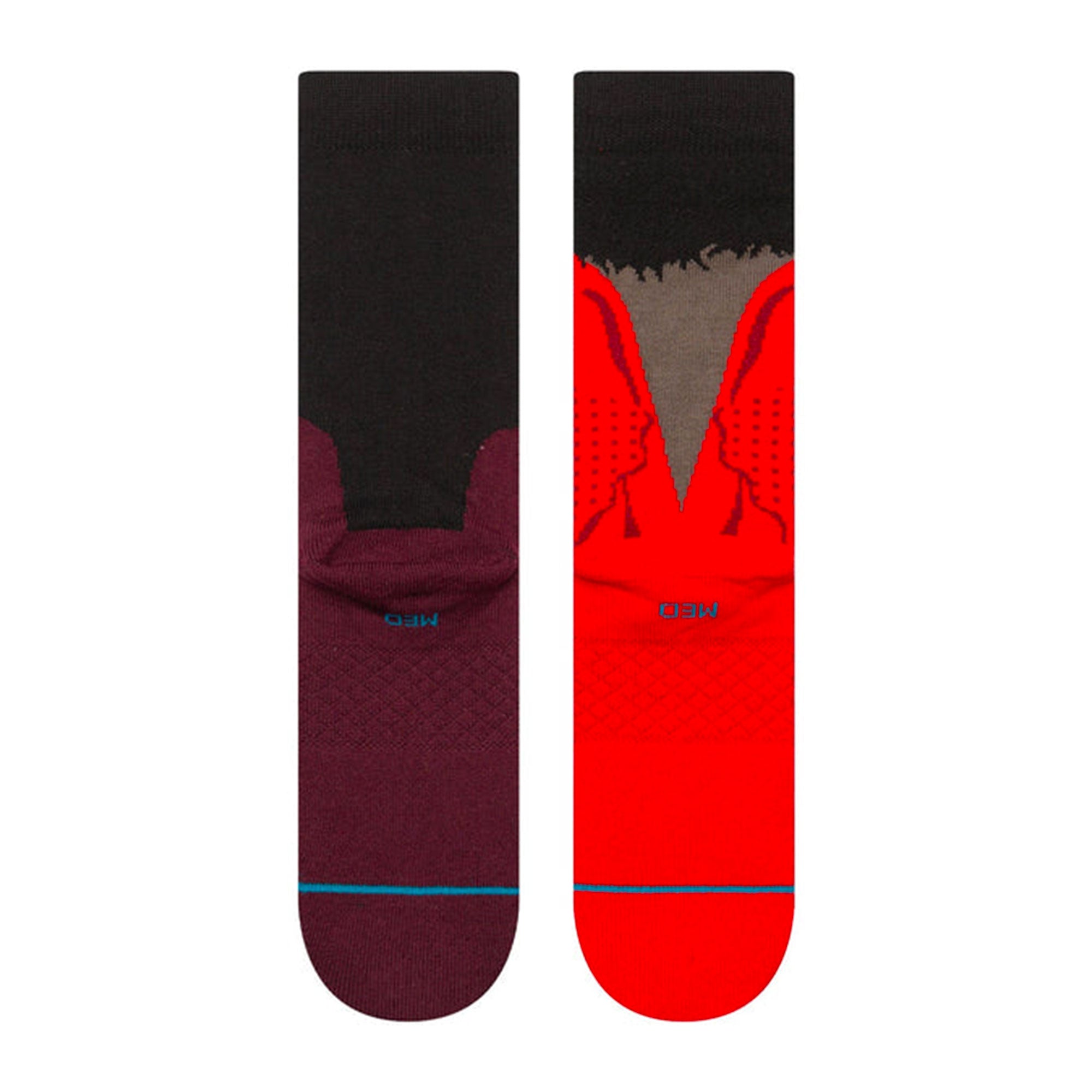 Stance Dearly Beloved Crew Socks Maroon Socks Material | Overkill