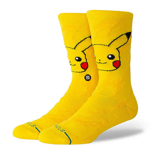 Stance Pikachu Bolt Crew Socks Yellow Socks A555D26PIK-YEL | Overkill