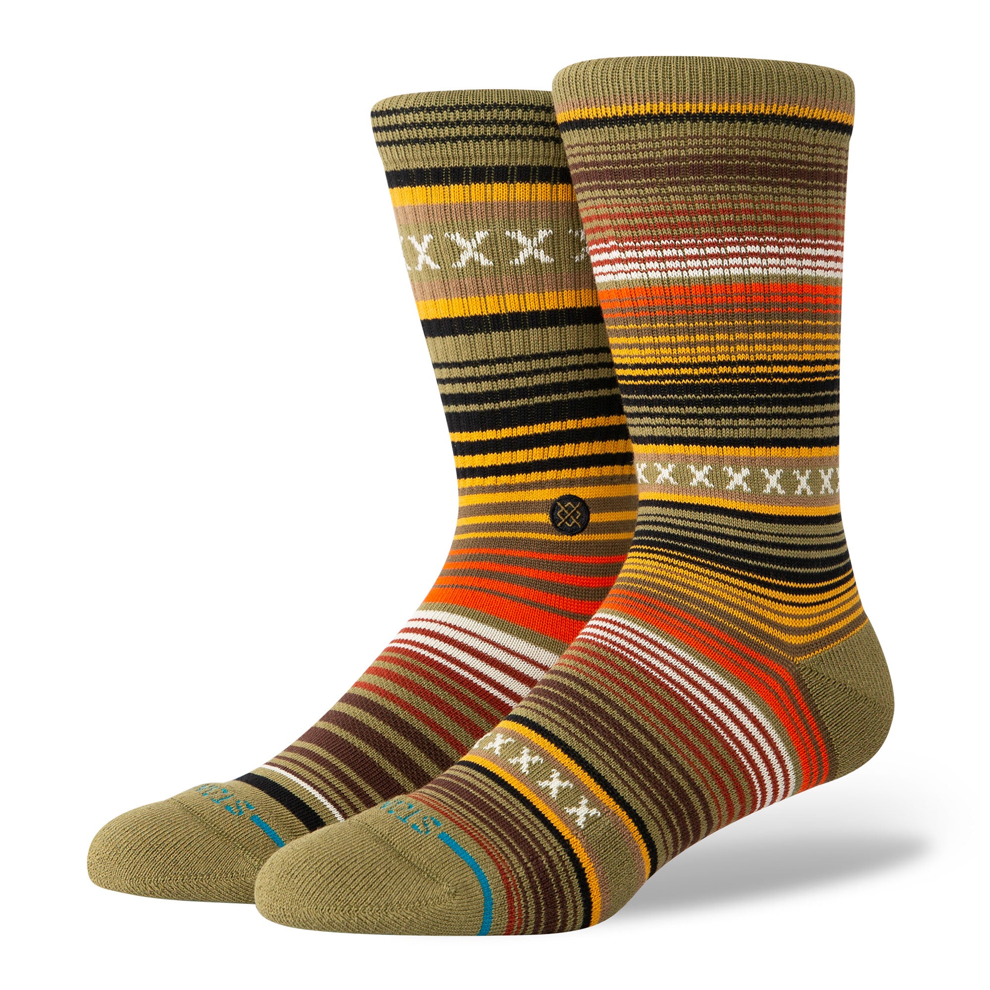 Stance Curren ST Crew Socks Chive Socks A556A20CHS-CHI | Overkill