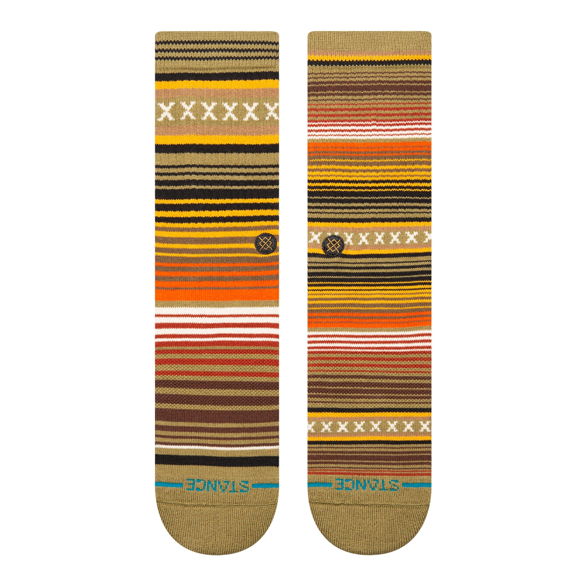 Stance Curren ST Crew Socks Chive Socks Close-up | Overkill