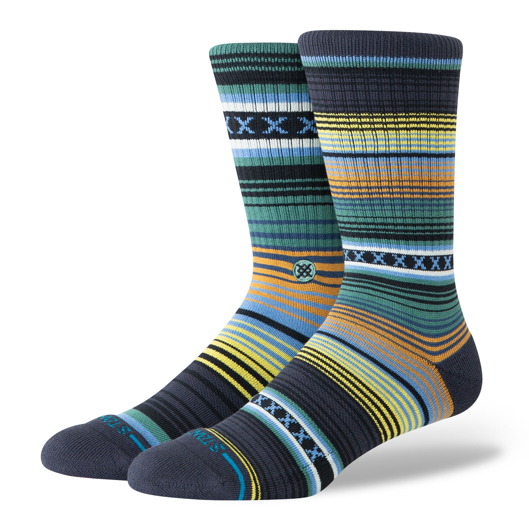 Stance Curren ST Crew Socks Deep Teal Socks A556A20CHS-DPT | Overkill