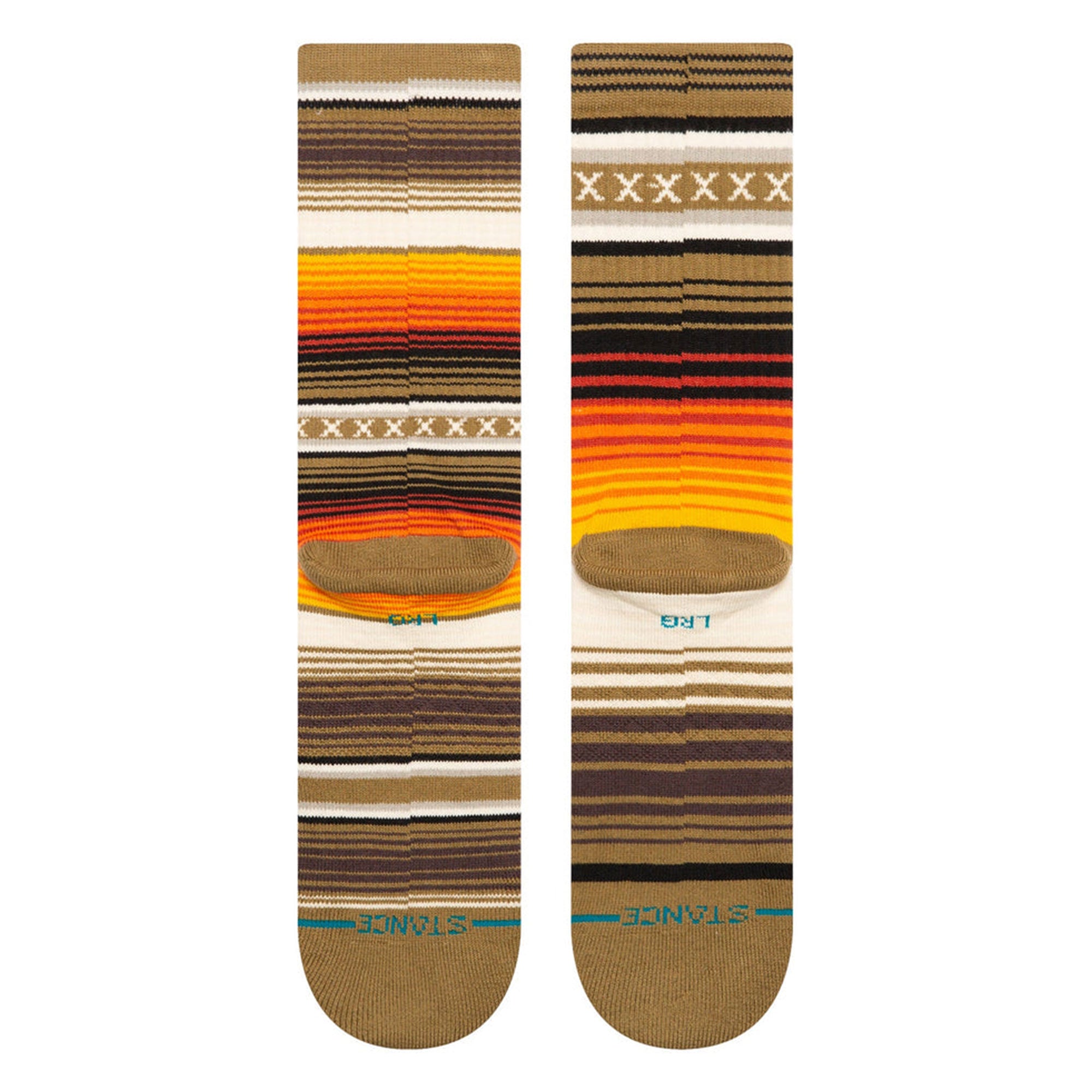 Stance Curren ST Crew Socks Dark Green Socks Close-up | Overkill