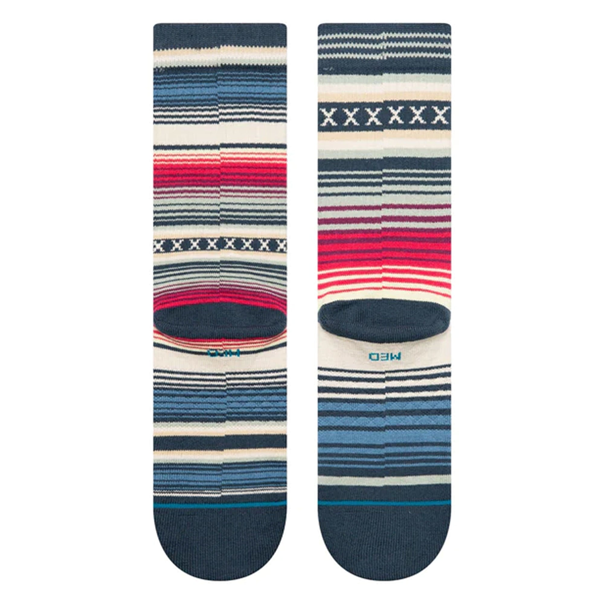 Stance Curren ST Crew Socks Navy Socks Material | Overkill