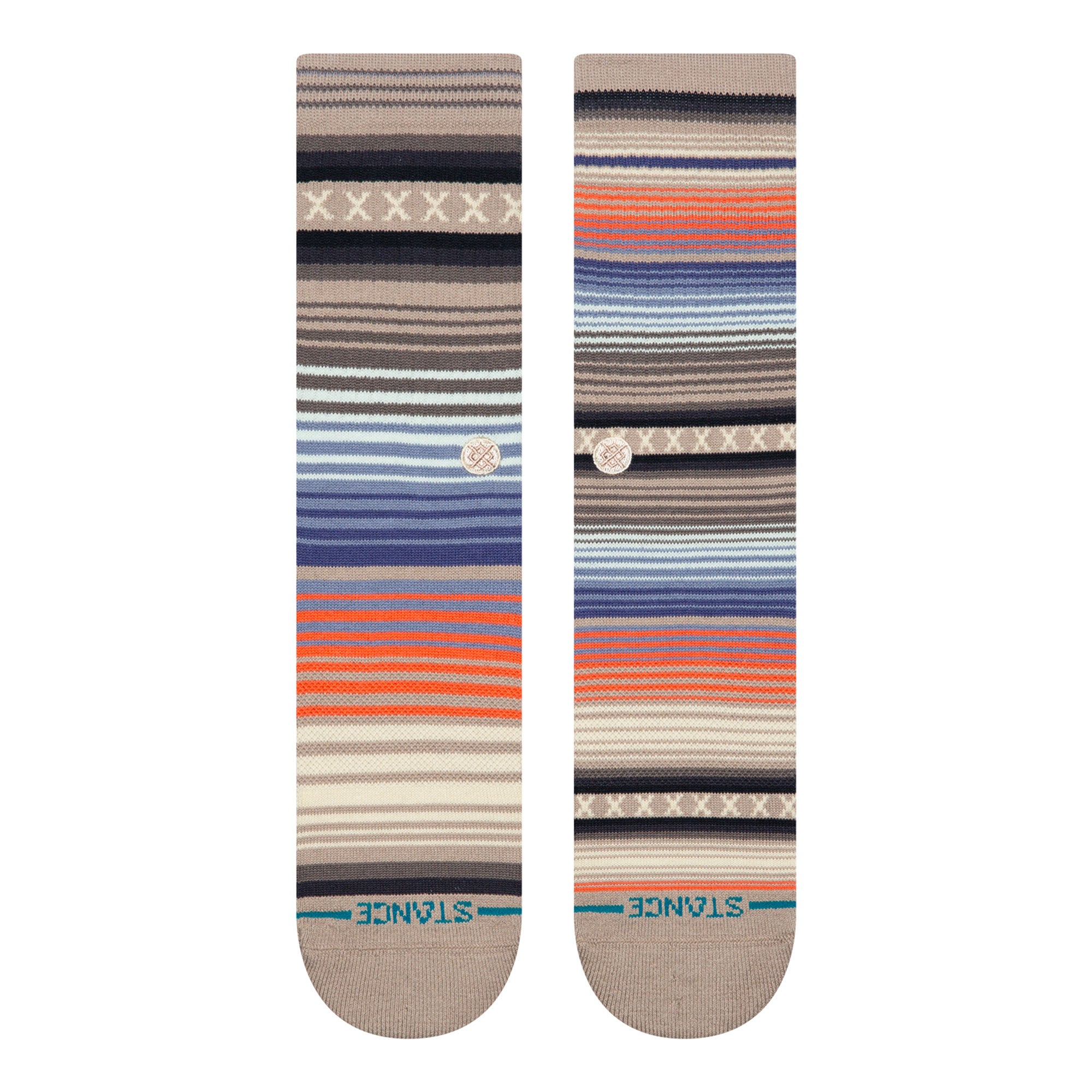 Stance Curren ST Crew Socks String Grey Socks Close-up | Overkill