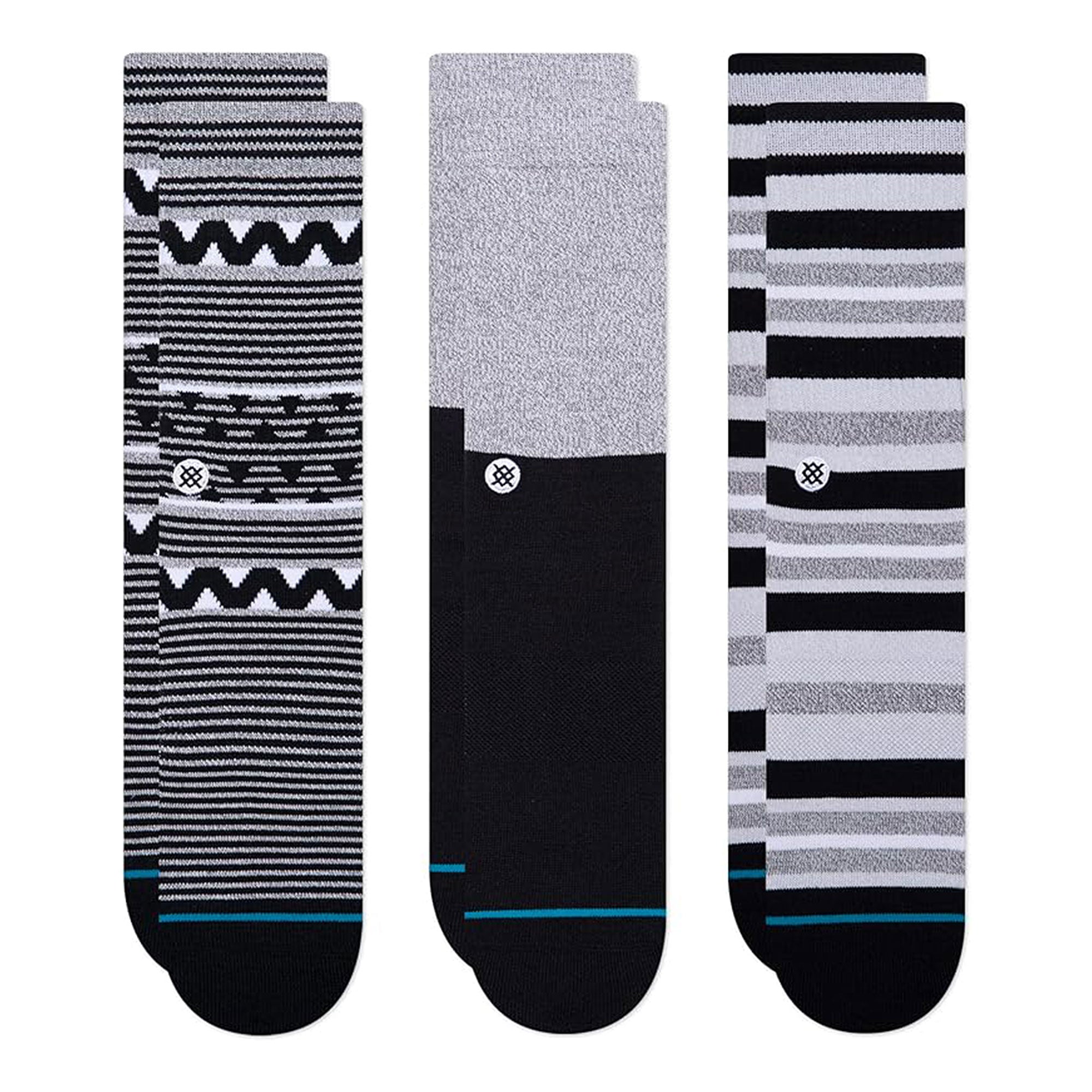 Stance Albie 3 Pack Socks Multi Socks A556A21ALB-MUL | Overkill