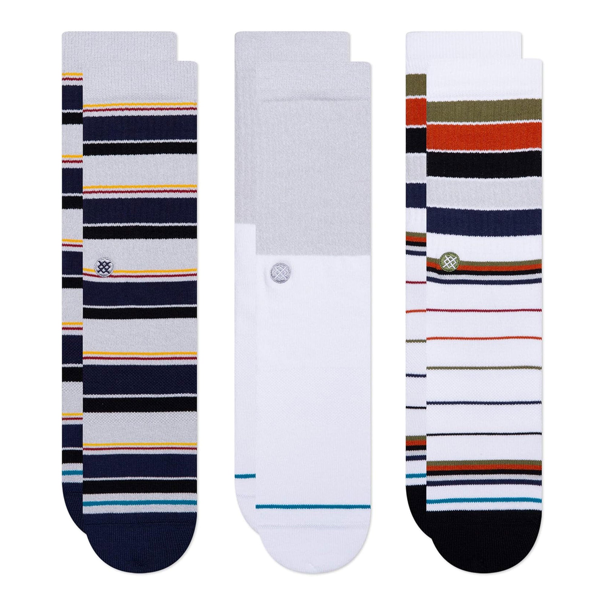 Stance Destin 3 Pack Socks Grey Socks A556A21DES-GRY | Overkill