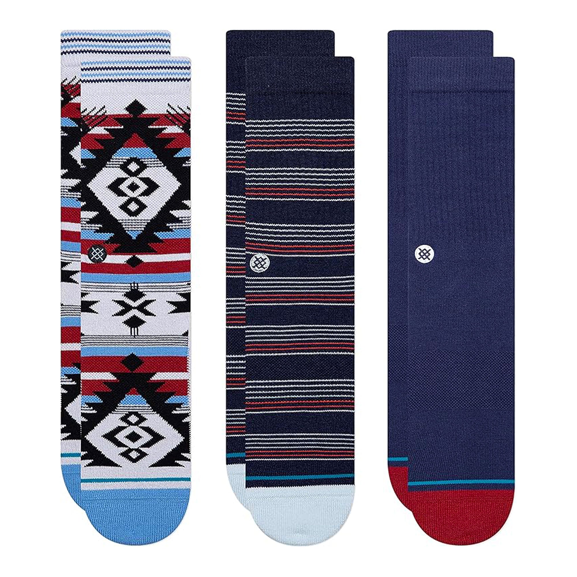 Stance Mirage 3 Pack Socks Navy Socks A556A21MIR-NVY | Overkill