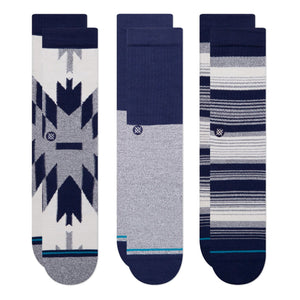 Stance Tacoma 3 Pack Socks Navy Socks A556A21TAC-NVY | Overkill