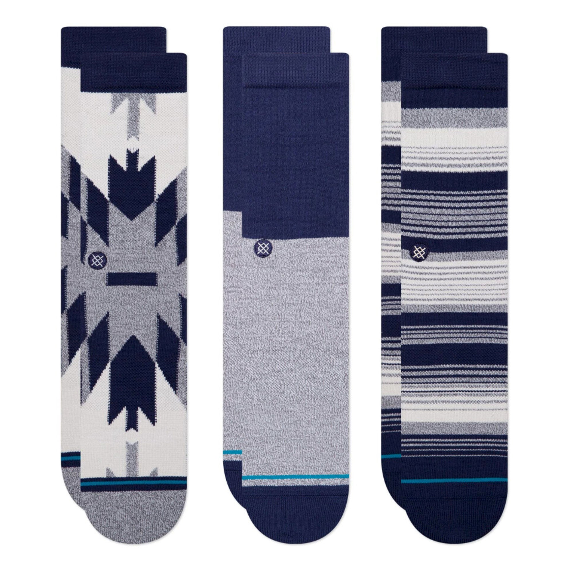 Stance Tacoma 3 Pack Socks Navy Socks A556A21TAC-NVY | Overkill