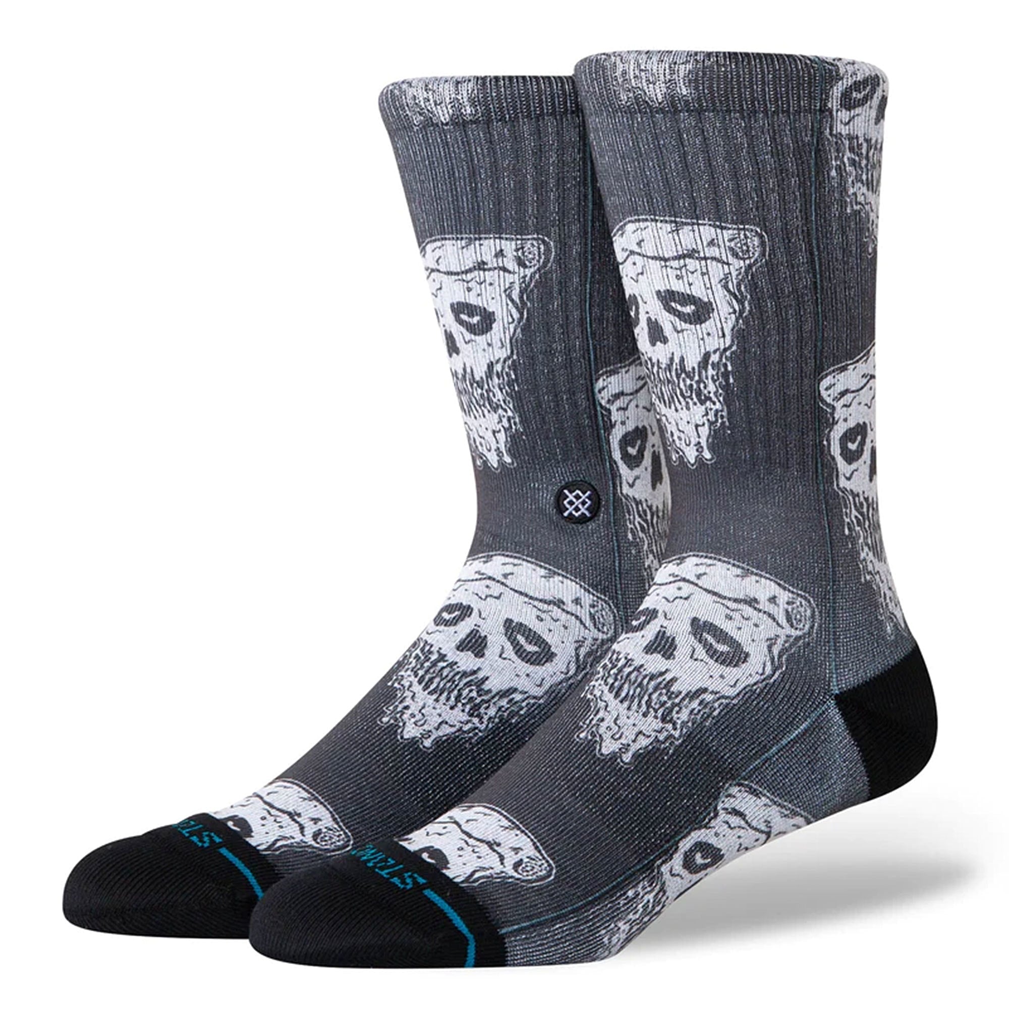 Stance Pizza Face Socks White / Black Socks A556A24PIZ-WHB | Overkill