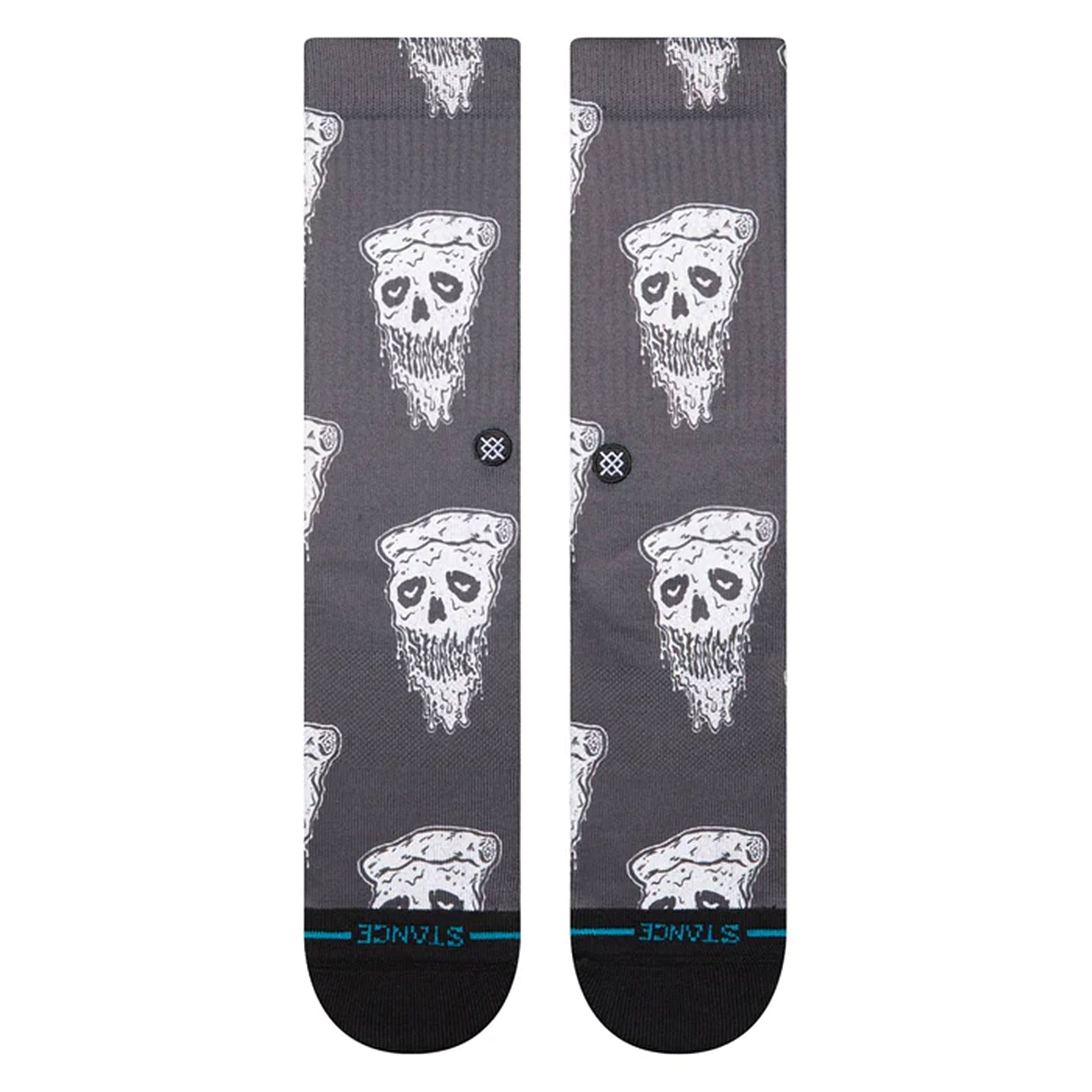 Stance Pizza Face Socks White / Black Socks Close-up | Overkill