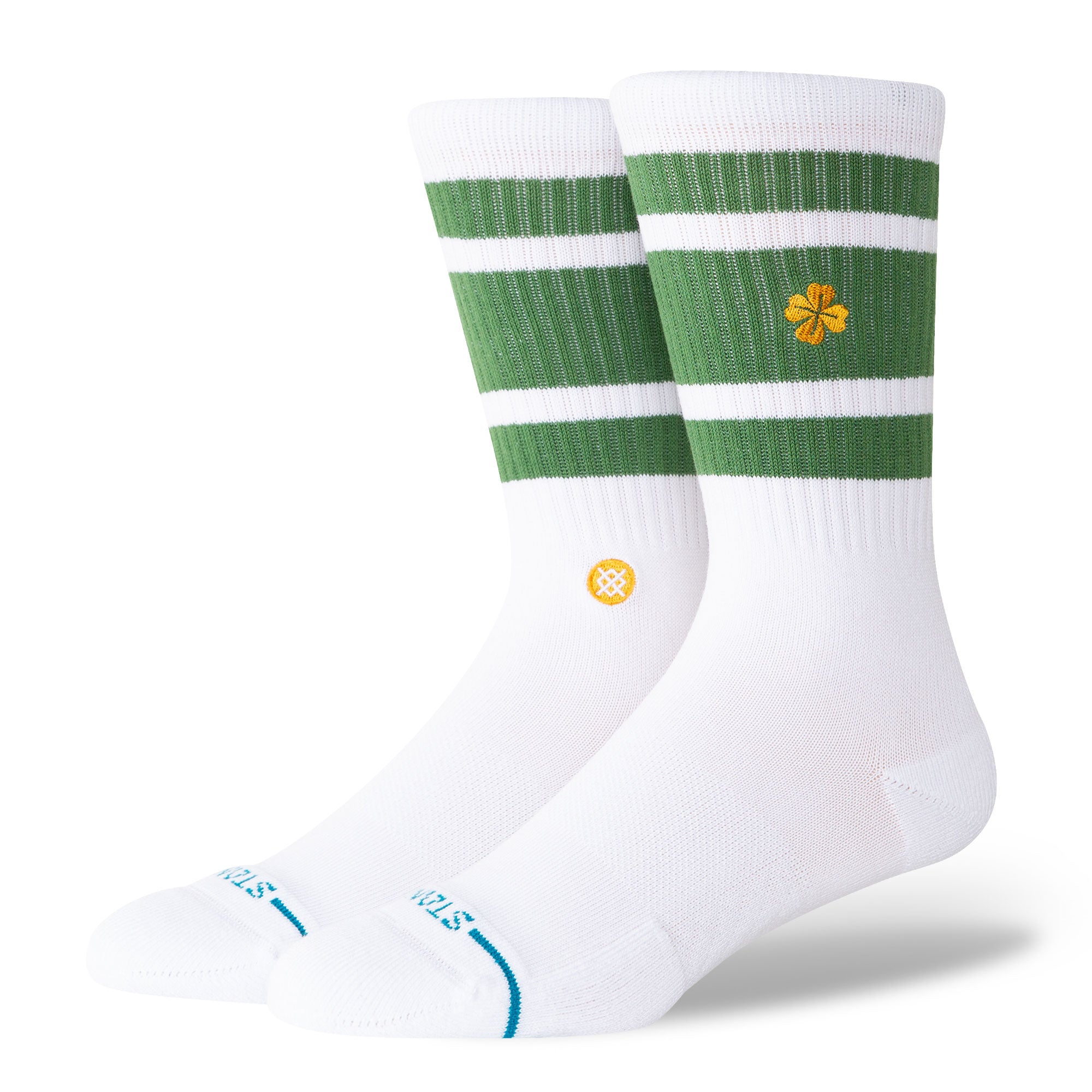 Stance Feelin Lucky Crew Socks Green Socks A556A25FEE-GRN | Overkill