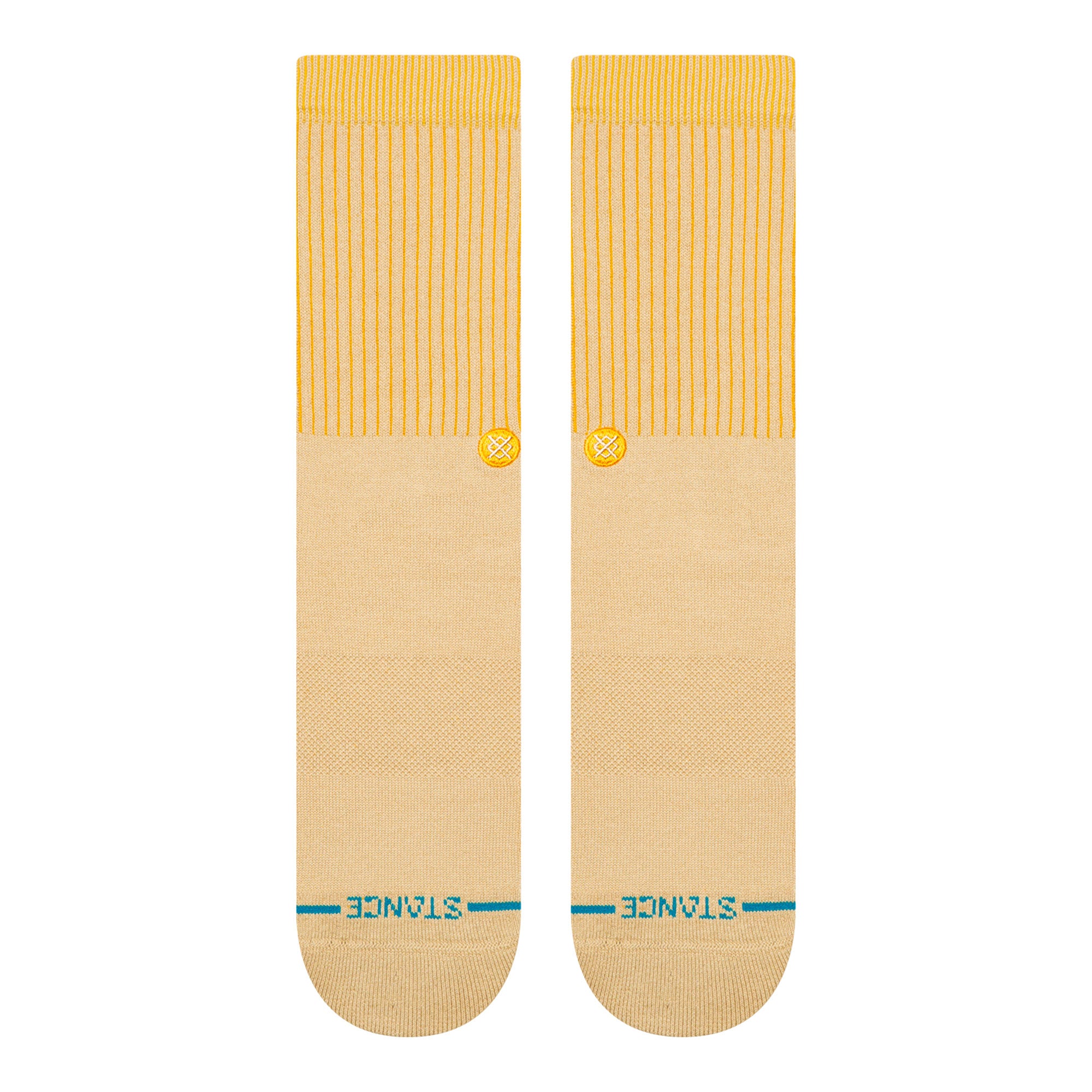 Stance Icon Pop Crew Socks Sand Socks A556A25ICO-SAN Close-up | Overkill