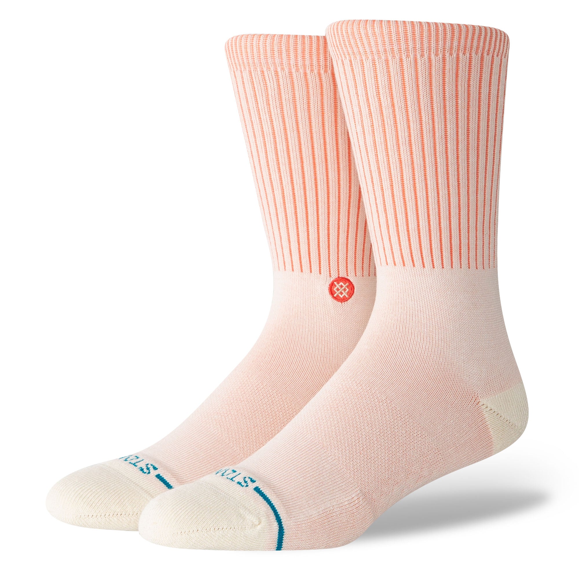 Stance Icon Pop Crew Socks Coral Socks A556A25ICO-COR | Overkill