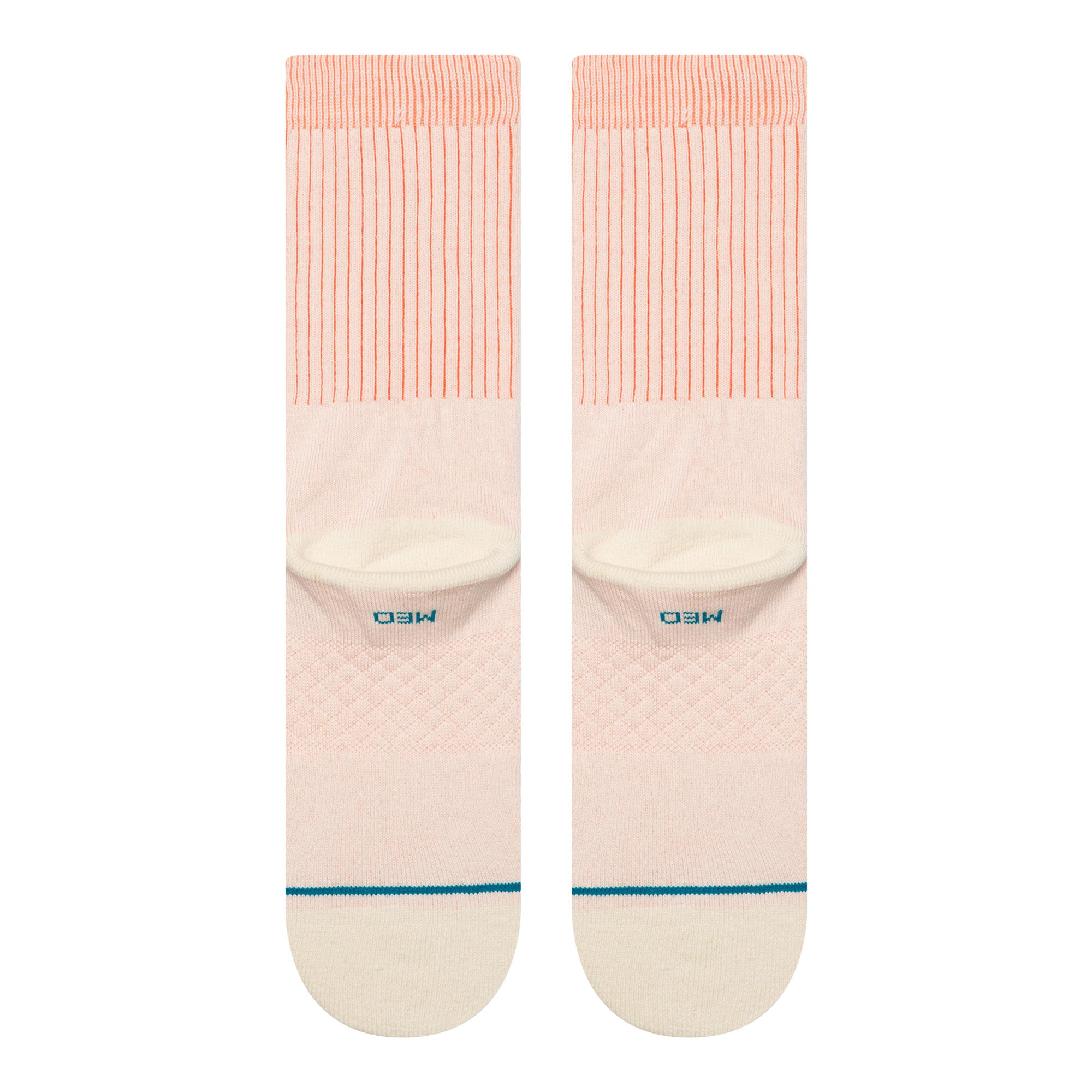 Stance Icon Pop Crew Socks Coral Socks Material | Overkill