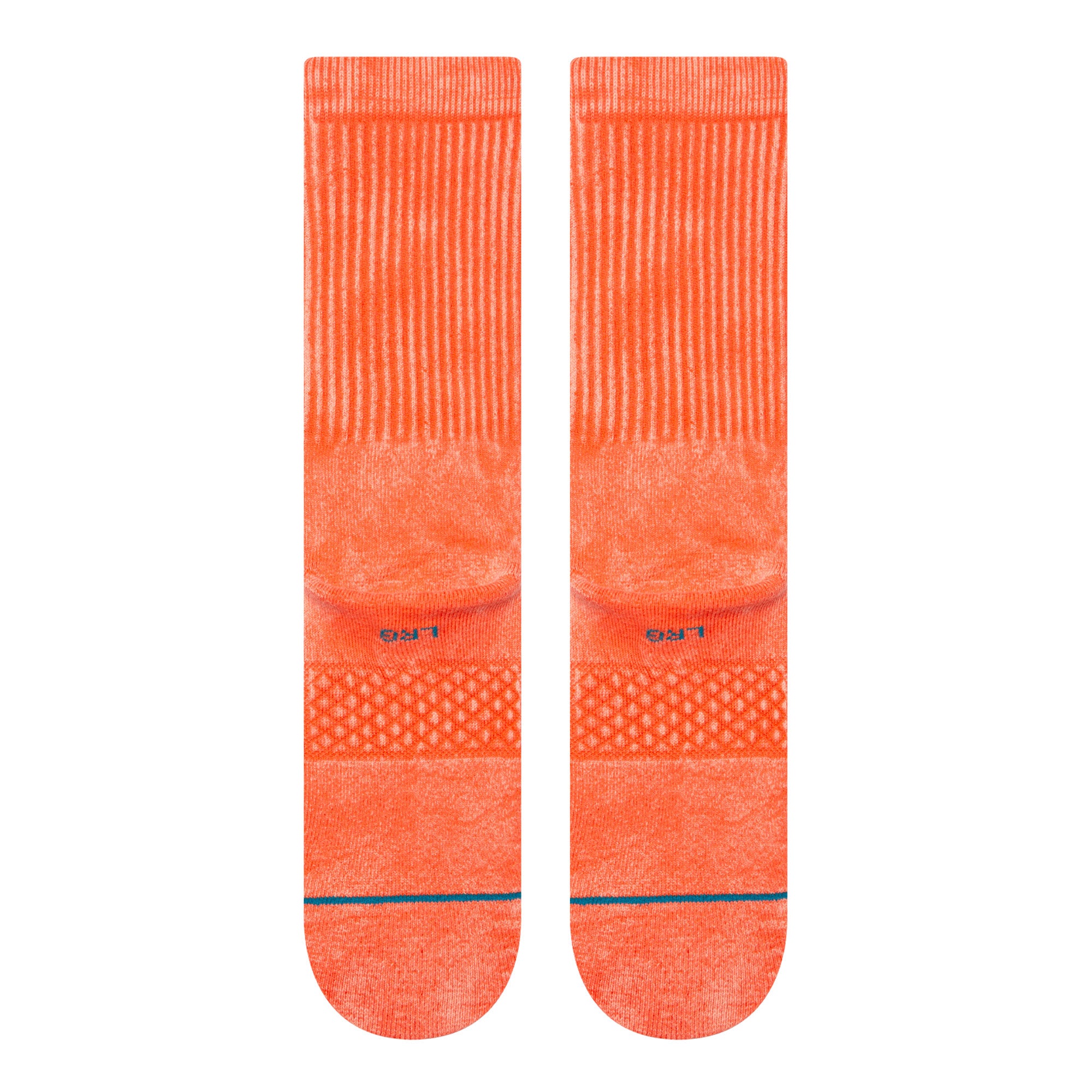 Stance Icon Dyed Crew Socks Coral Socks Material | Overkill