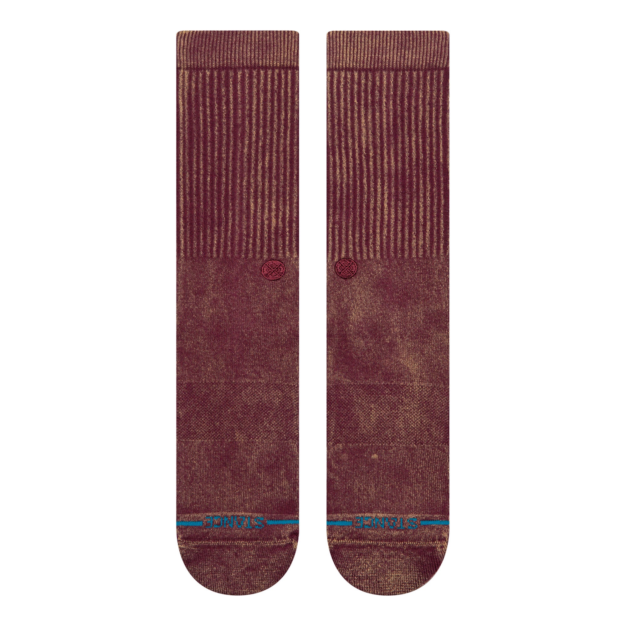 Stance Icon Dyed Crew Socks Fig Socks A556A25IDC-FIG Close-up | Overkill