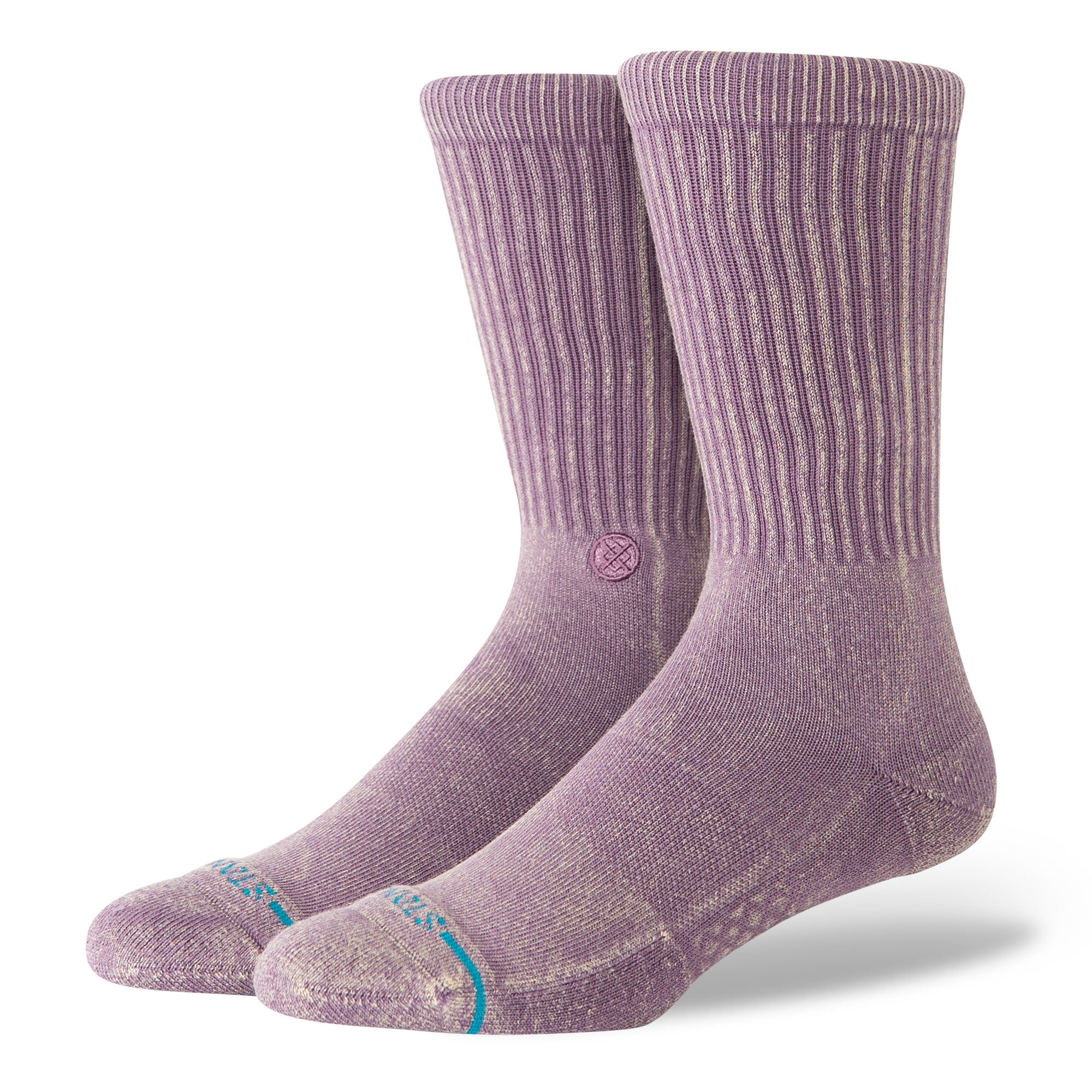 Stance Icon Dyed Crew Socks Plum Socks A556A25IDC-PLM | Overkill