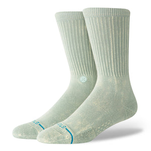 Stance Icon Dyed Crew Socks Sea Green Socks A556A25IDC-SEG | Overkill
