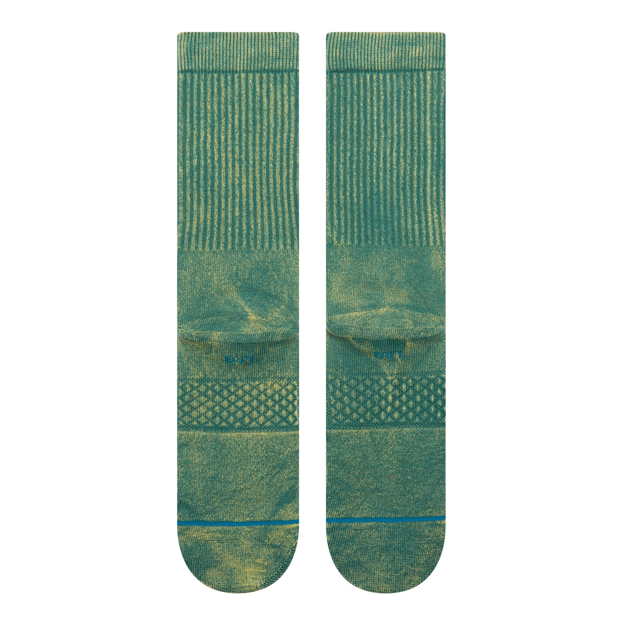 Stance Icon Dyed Crew Socks Teal Socks A556A25IDC-TEA Close-up | Overkill