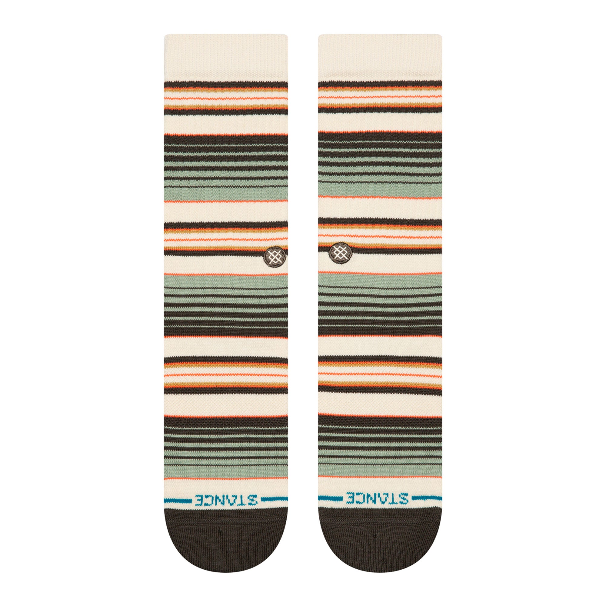 Stance Rockford Crew Socks Sea Green Socks Close-up | Overkill