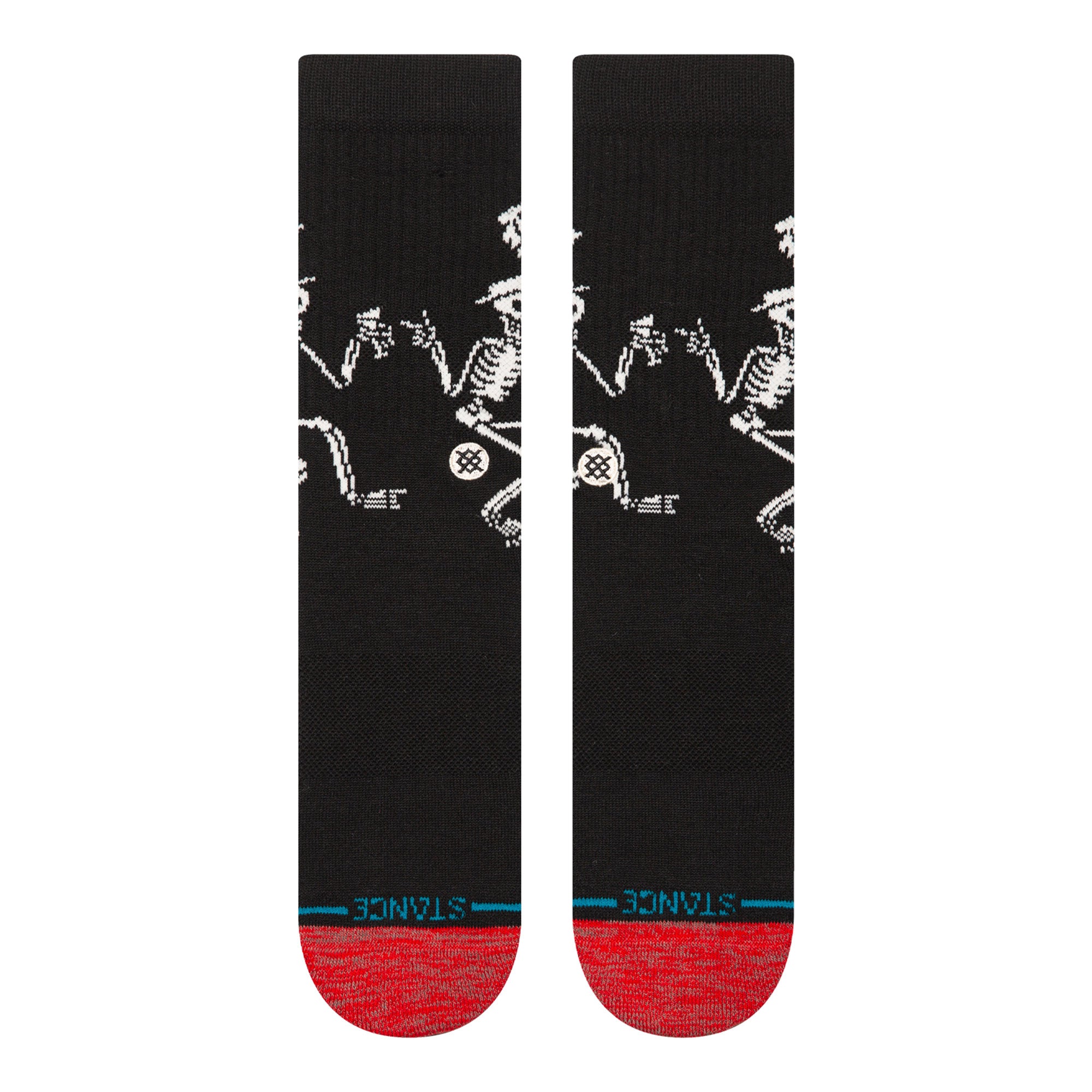 Stance Skelly Dancing Crew Socks Black Socks Close-up | Overkill