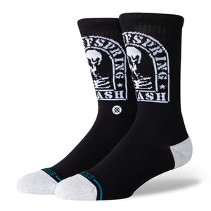 Stance Smashed Crew Socks Black Socks A556A25SMA-BLK | Overkill