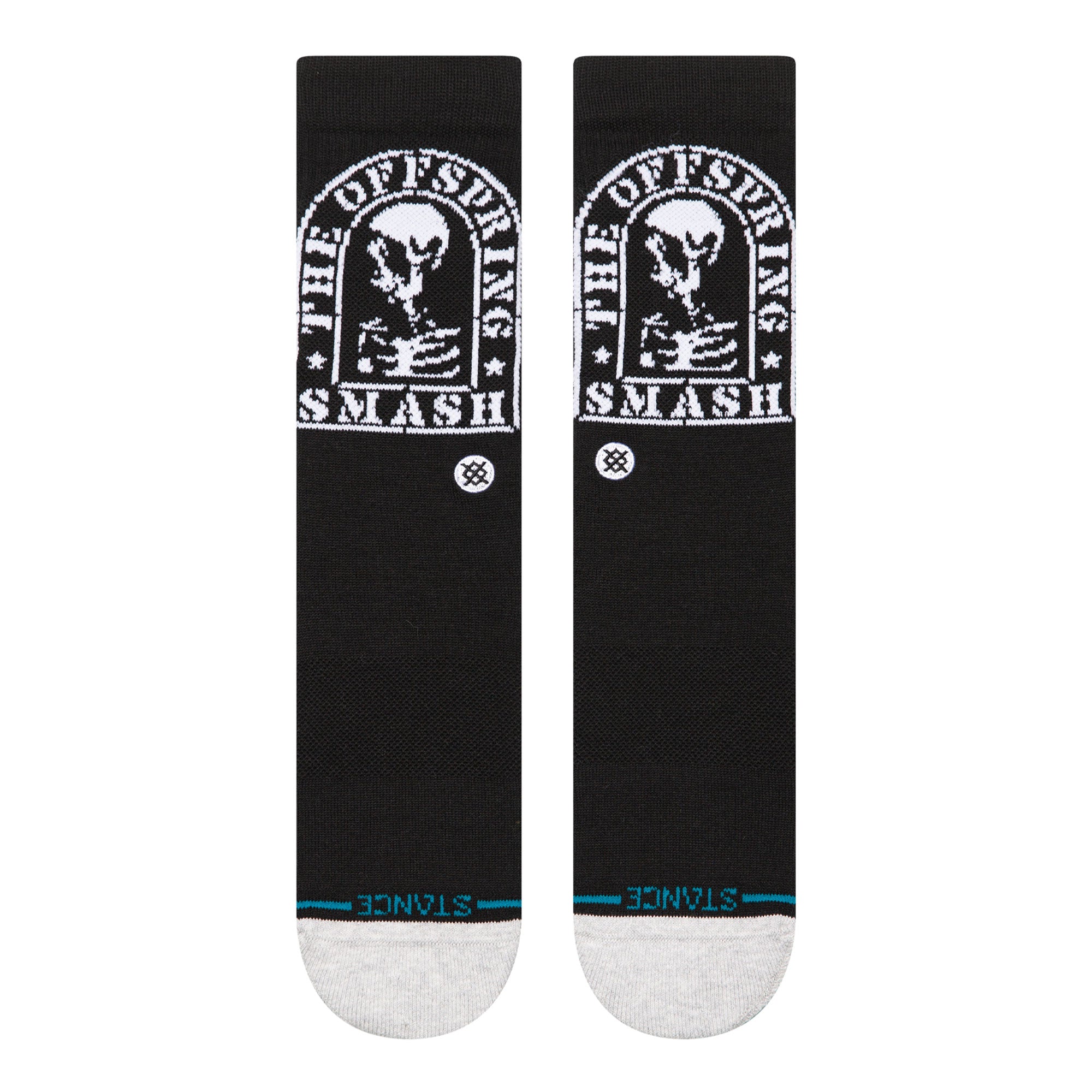 Stance Smashed Crew Socks Black Socks Close-up | Overkill