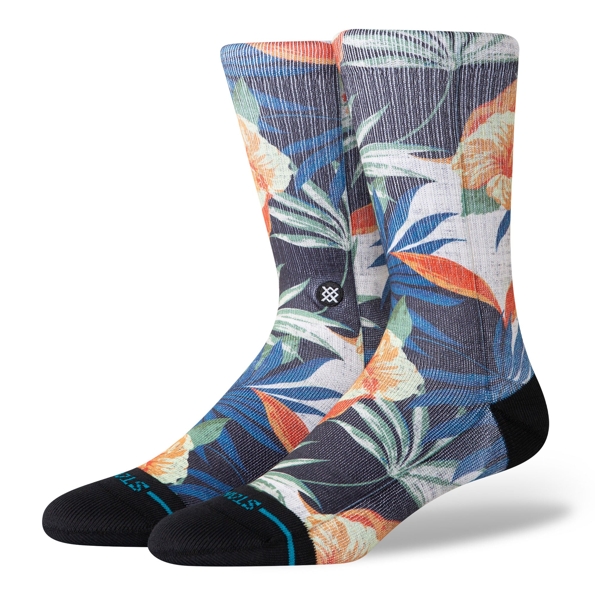 Stance Tiki Tides Crew Socks Black Socks A556A25TIK-BLK | Overkill