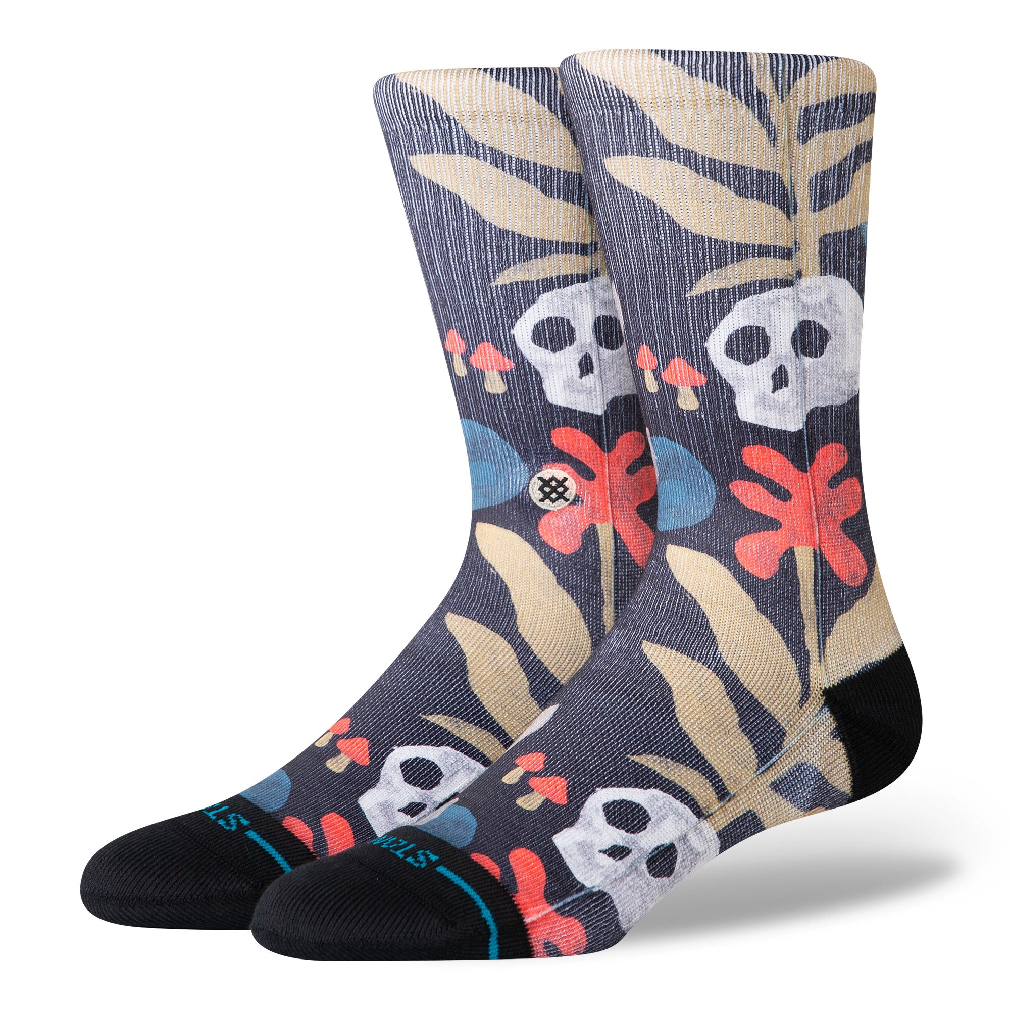 Stance Tropiskull Crew Socks Black Socks A556A25TRO-BLK | Overkill