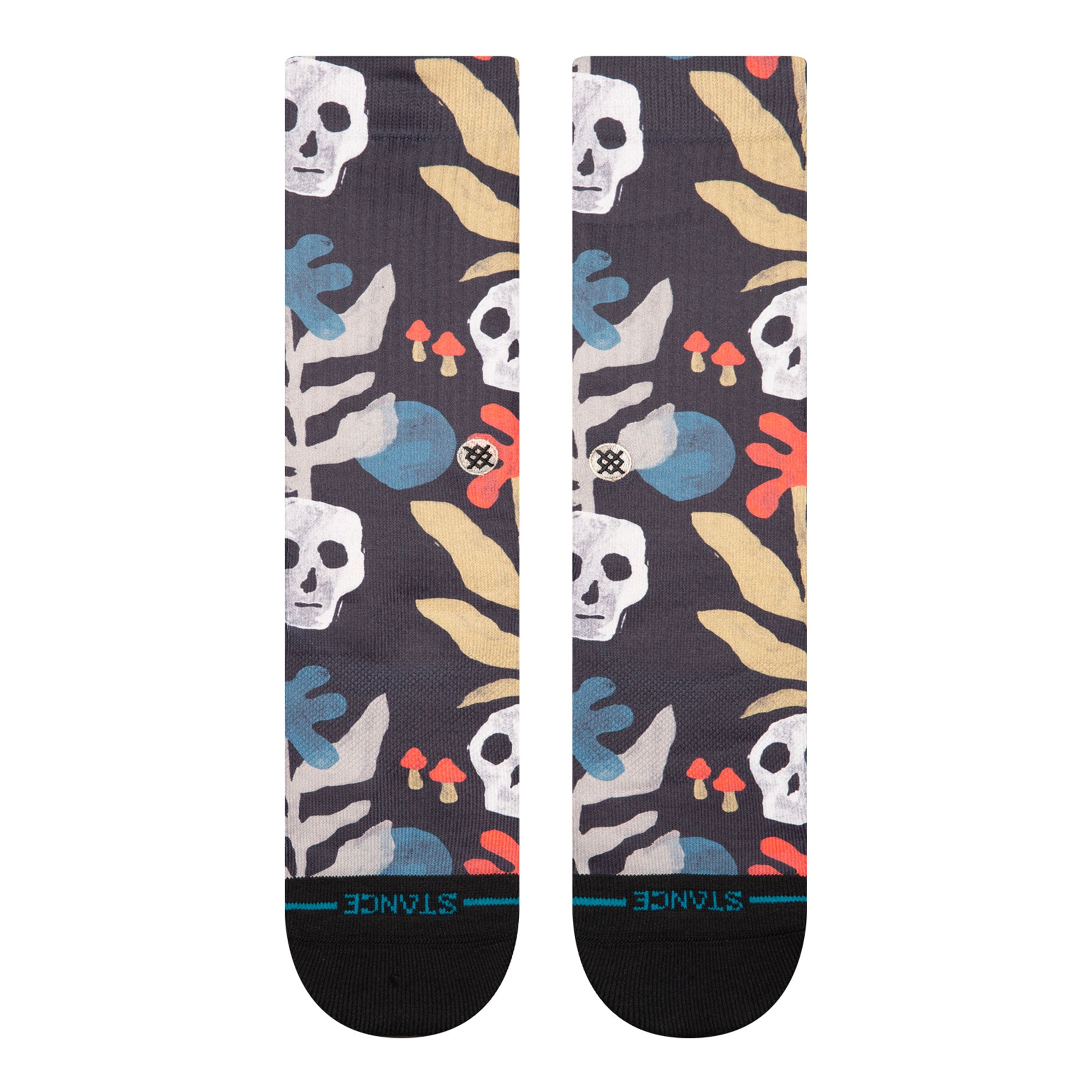 Stance Tropiskull Crew Socks Black Socks Close-up | Overkill